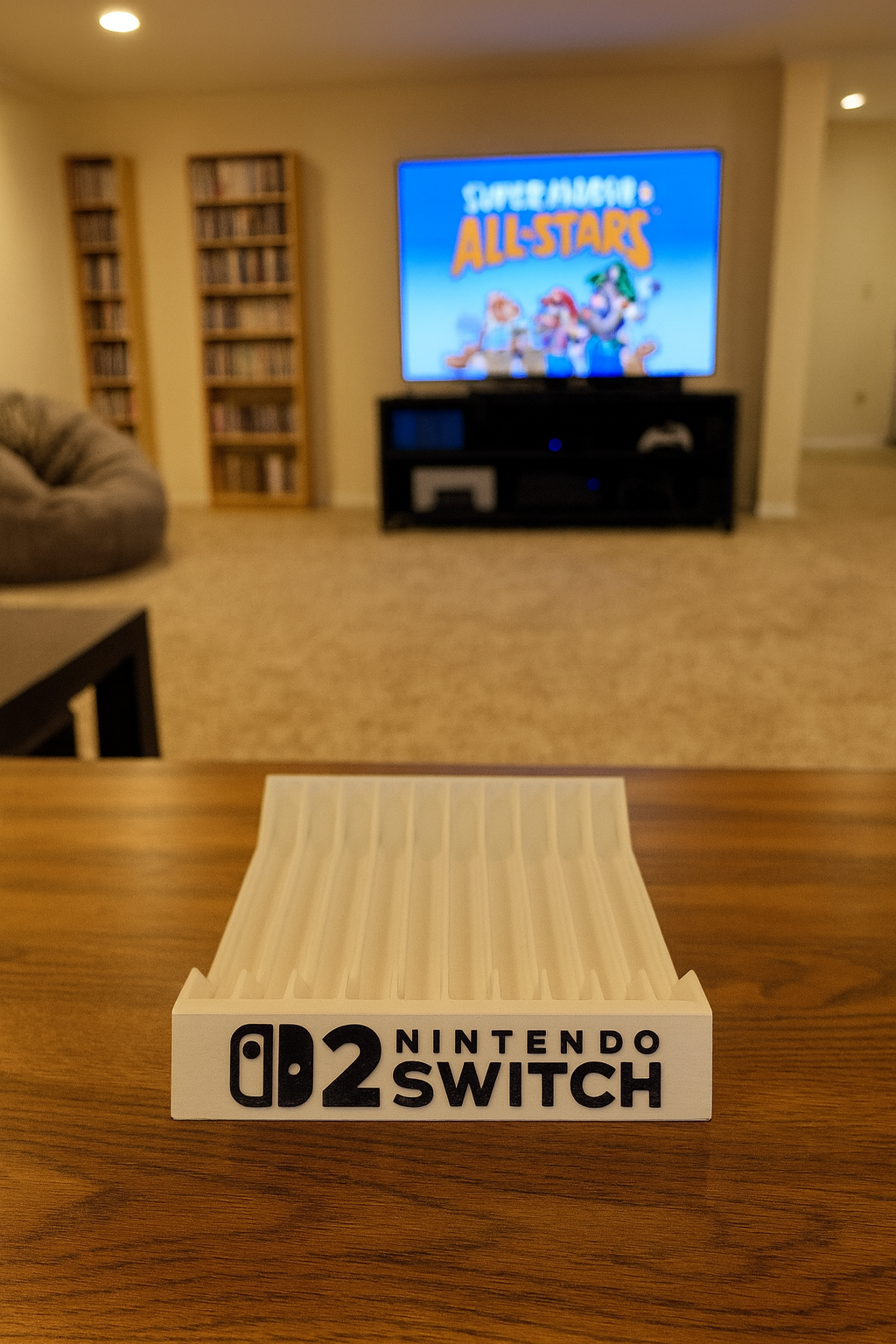 Nintendo Switch 2 Videogame Case Holder Organizer Display Holds 12 Games White