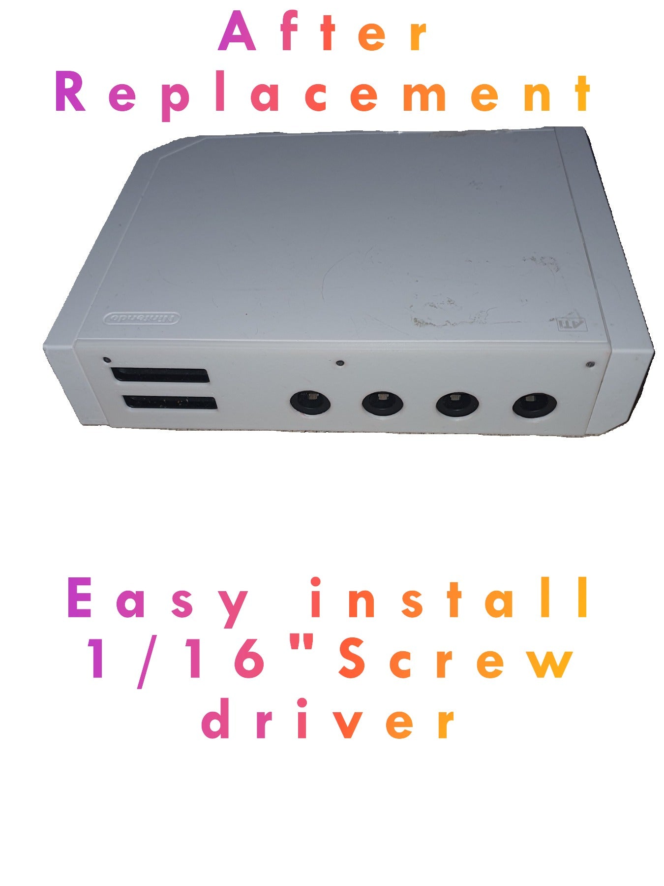 Wii Memory Controller Nintendo Replacement Cover Shell Gamecube Card Port Slot - DIY Repair - 3D Printed Part - White/Black/Red