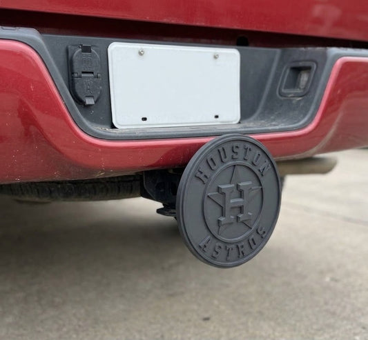 Houston Astros Trailer Hitch Plug Cap Truck - For 2" Receiver - 5" Emblem Blackout Star H Logo Baseball Tow Hitch Cap Truck Accessory (Copy)