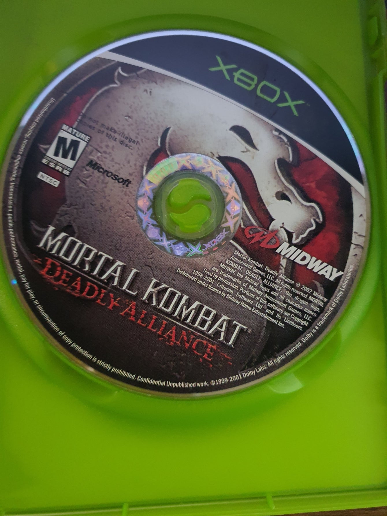 Mortal Kombat: Deadly Alliance (Xbox, 2003) Complete CIB Video Game Tested