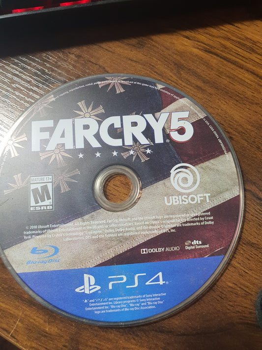 Far Cry 5 (Sony PlayStation 4, PS4,2018) Video Game Disc Very Good Tested