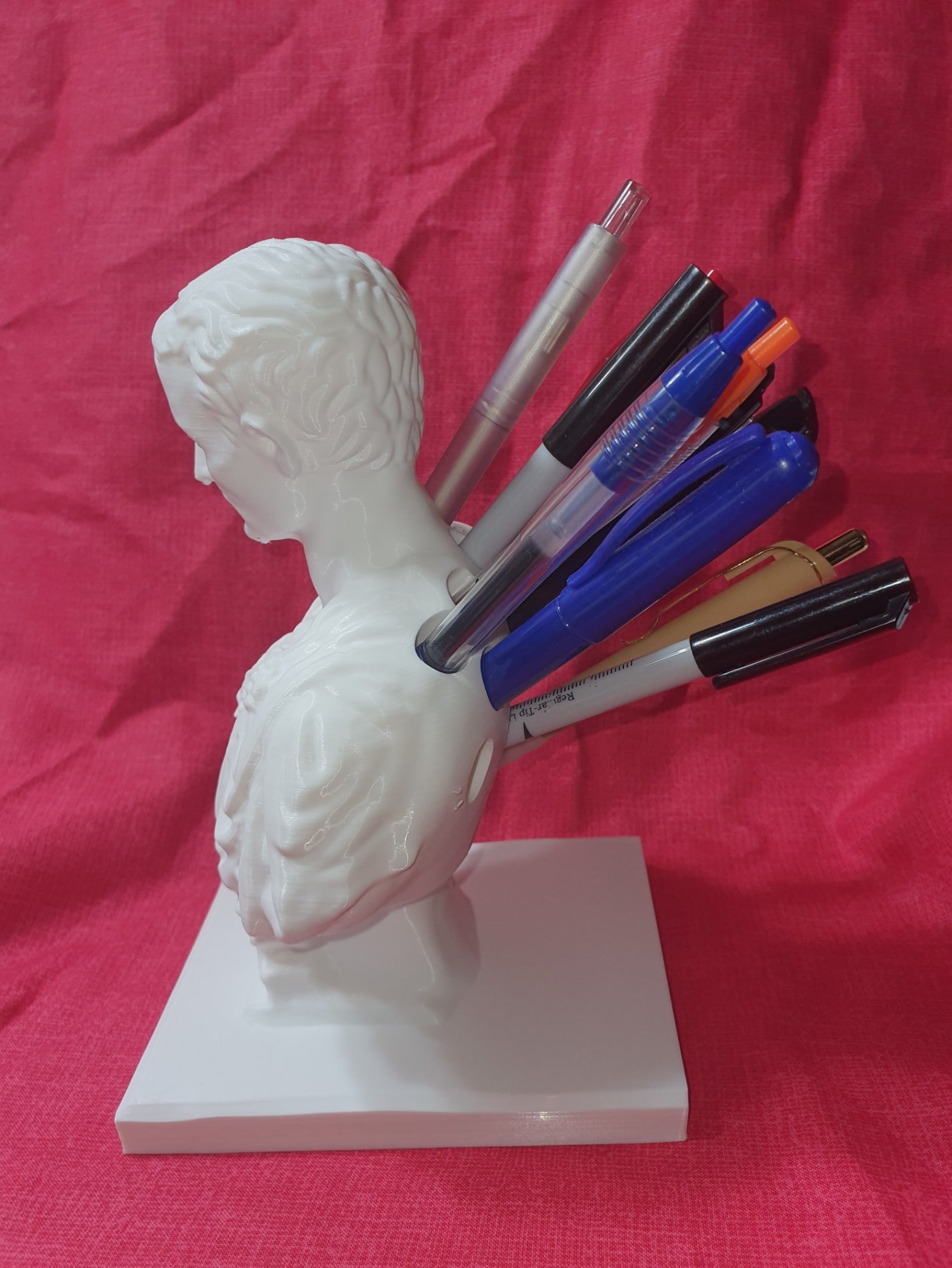 Julius Caesar Ides of March Pen Pencil Holder Sculpture Desk Organizer Teacher