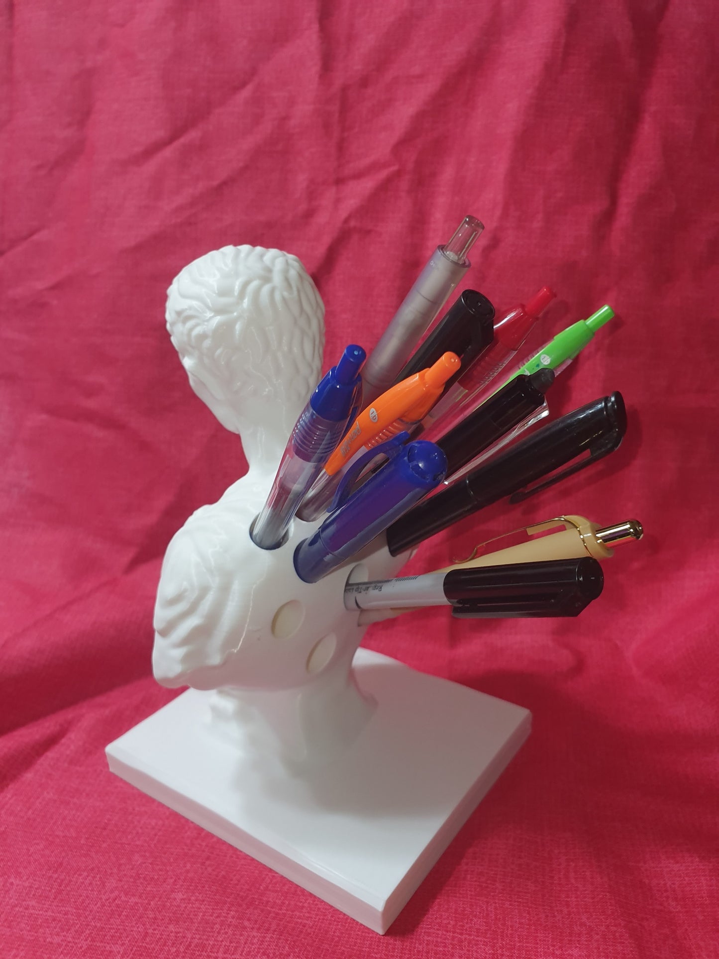 Julius Caesar Ides of March Pen Pencil Holder Sculpture Desk Organizer Teacher