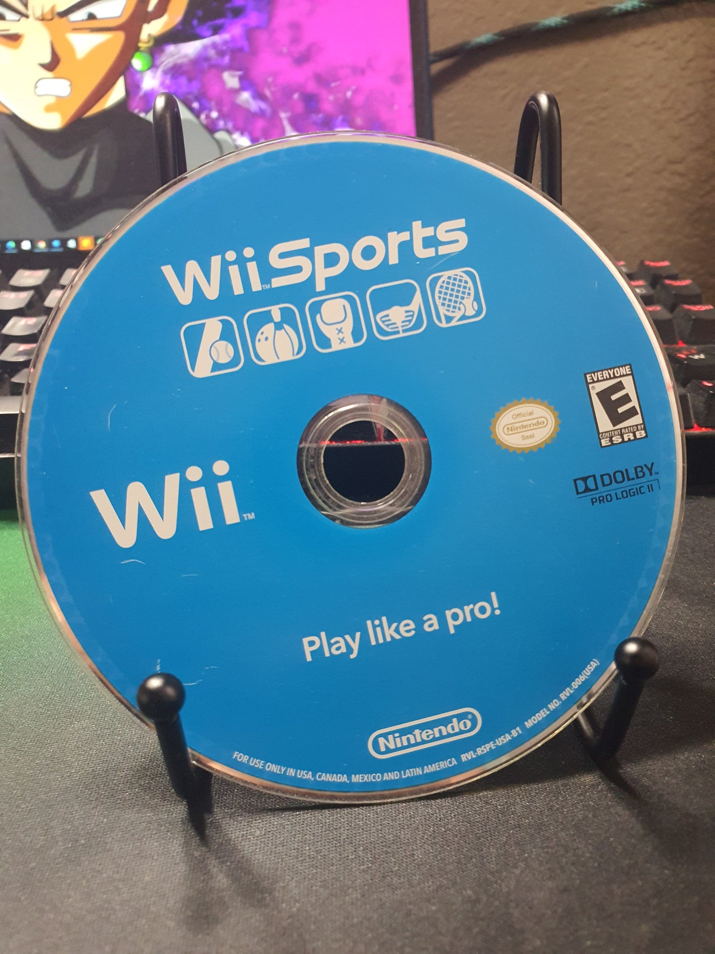 Wii Sports (Nintendo Wii, 2006) Disk Generic Case Tested Working RVL-RSPE-USA VG