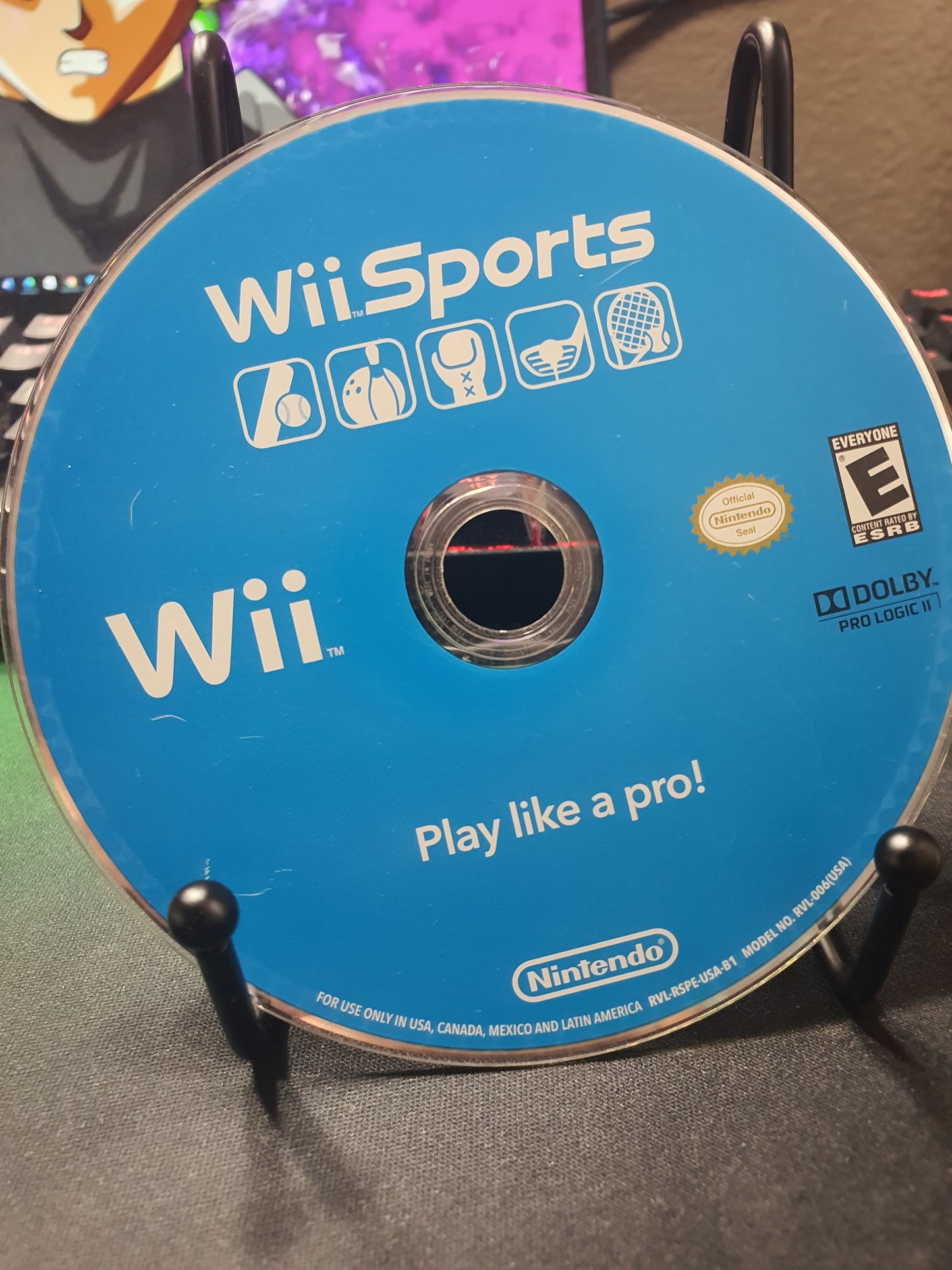 Wii Sports (Nintendo Wii, 2006) Disk Generic Case Tested Working RVL-RSPE-USA VG