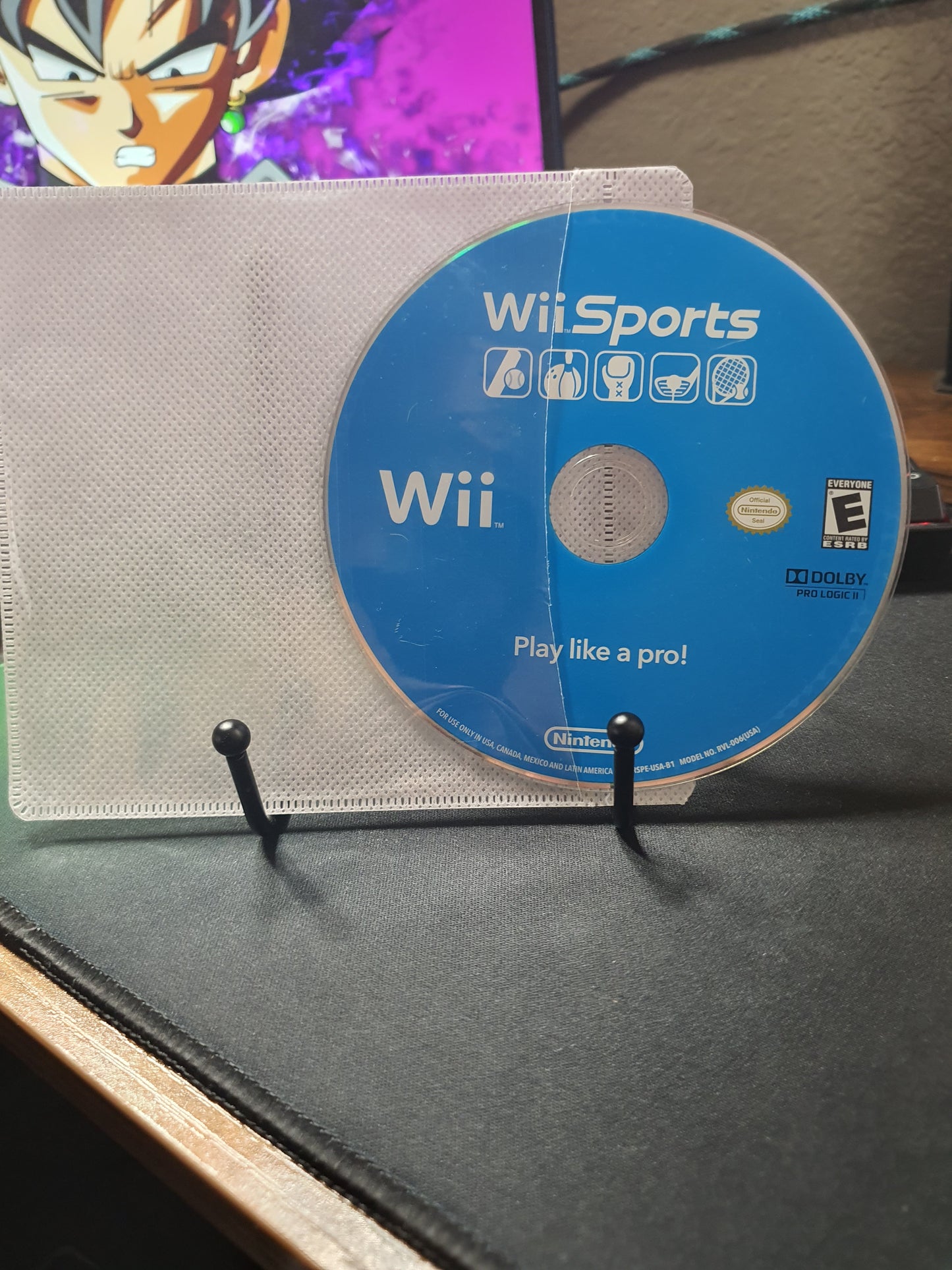 Wii Sports (Nintendo Wii, 2006) Disk Generic Case Tested Working RVL-RSPE-USA VG