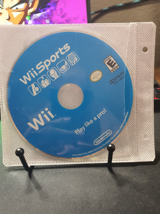 Wii Sports (Nintendo Wii, 2006) Disk Generic Case Tested Working RVL-RSPE-USA VG