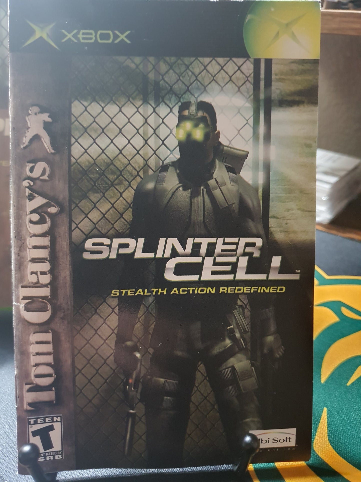 Tom Clancy's Splinter Cell Microsoft Xbox Registration Card Complete CIB Video Game Disc Near Mint