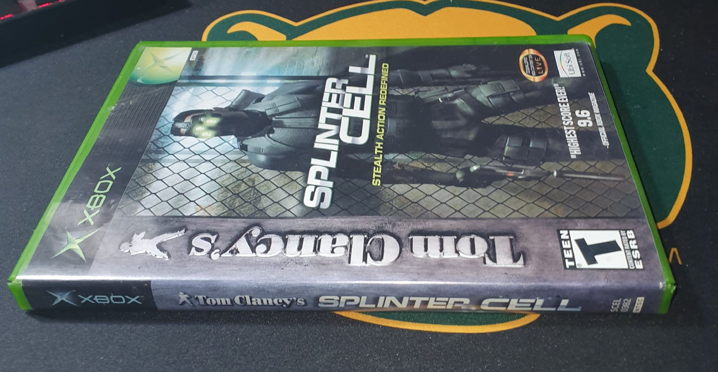 Tom Clancy's Splinter Cell Microsoft Xbox Registration Card Complete CIB Video Game Disc Near Mint