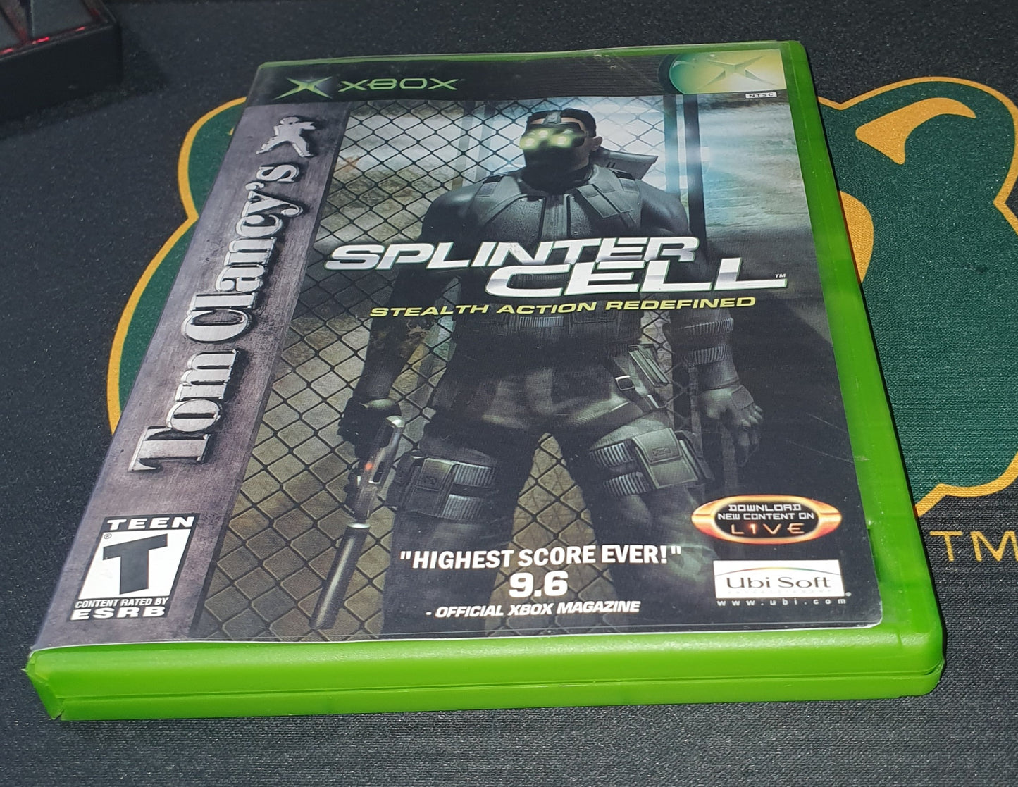 Tom Clancy's Splinter Cell Microsoft Xbox Registration Card Complete CIB Video Game Disc Near Mint