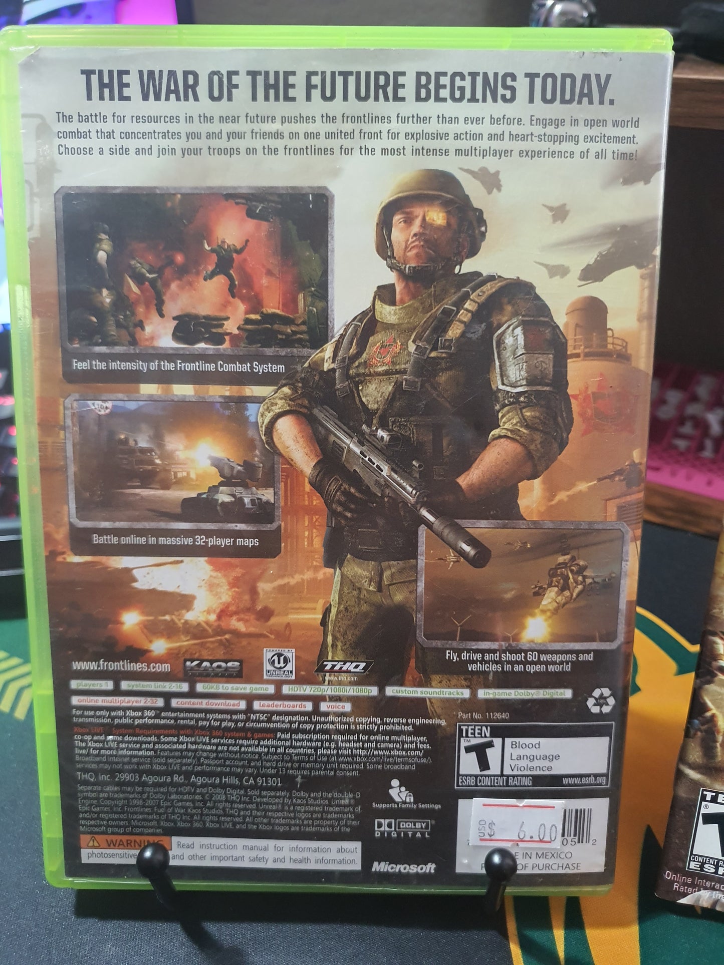 Frontlines: Fuel of War (Microsoft Xbox 360, 2008) CIB Complete Tested Near Mint