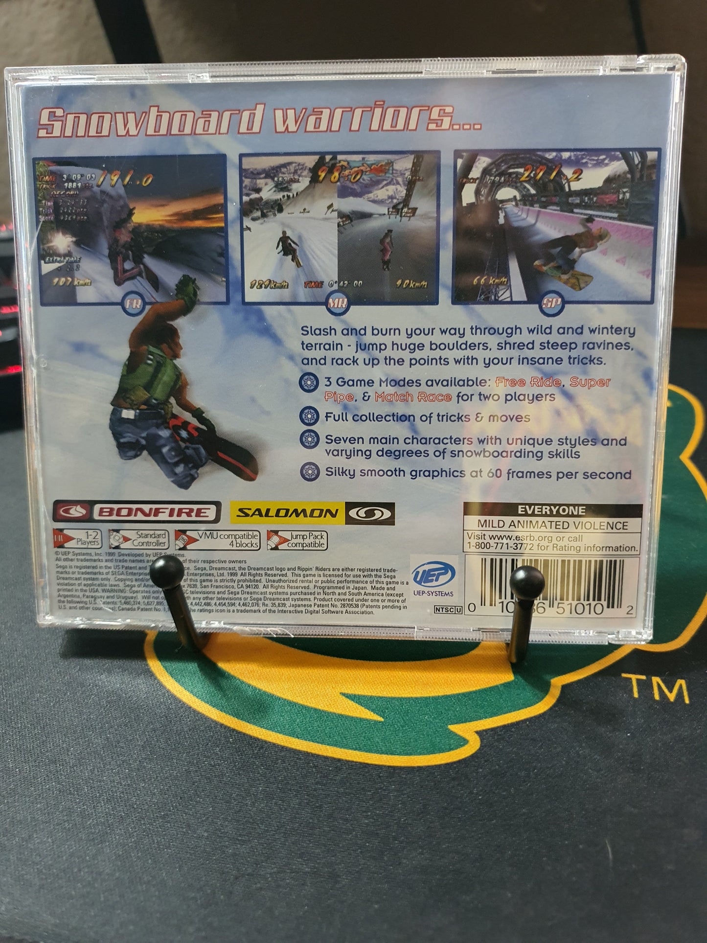 Rippin' Riders Snowboarding (Sega Dreamcast, 1999) Complete Disc Very Good