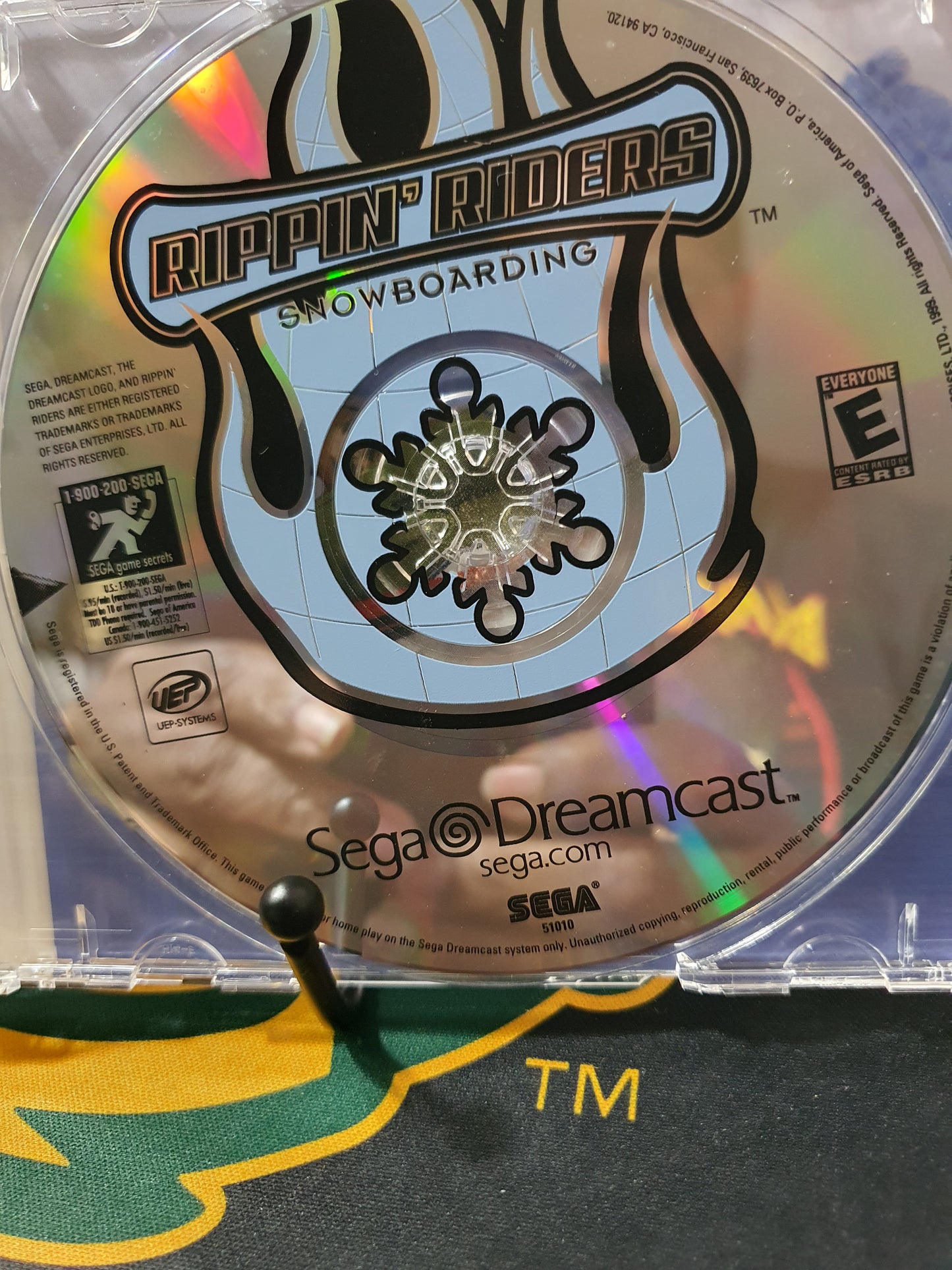 Rippin' Riders Snowboarding (Sega Dreamcast, 1999) Complete Disc Very Good