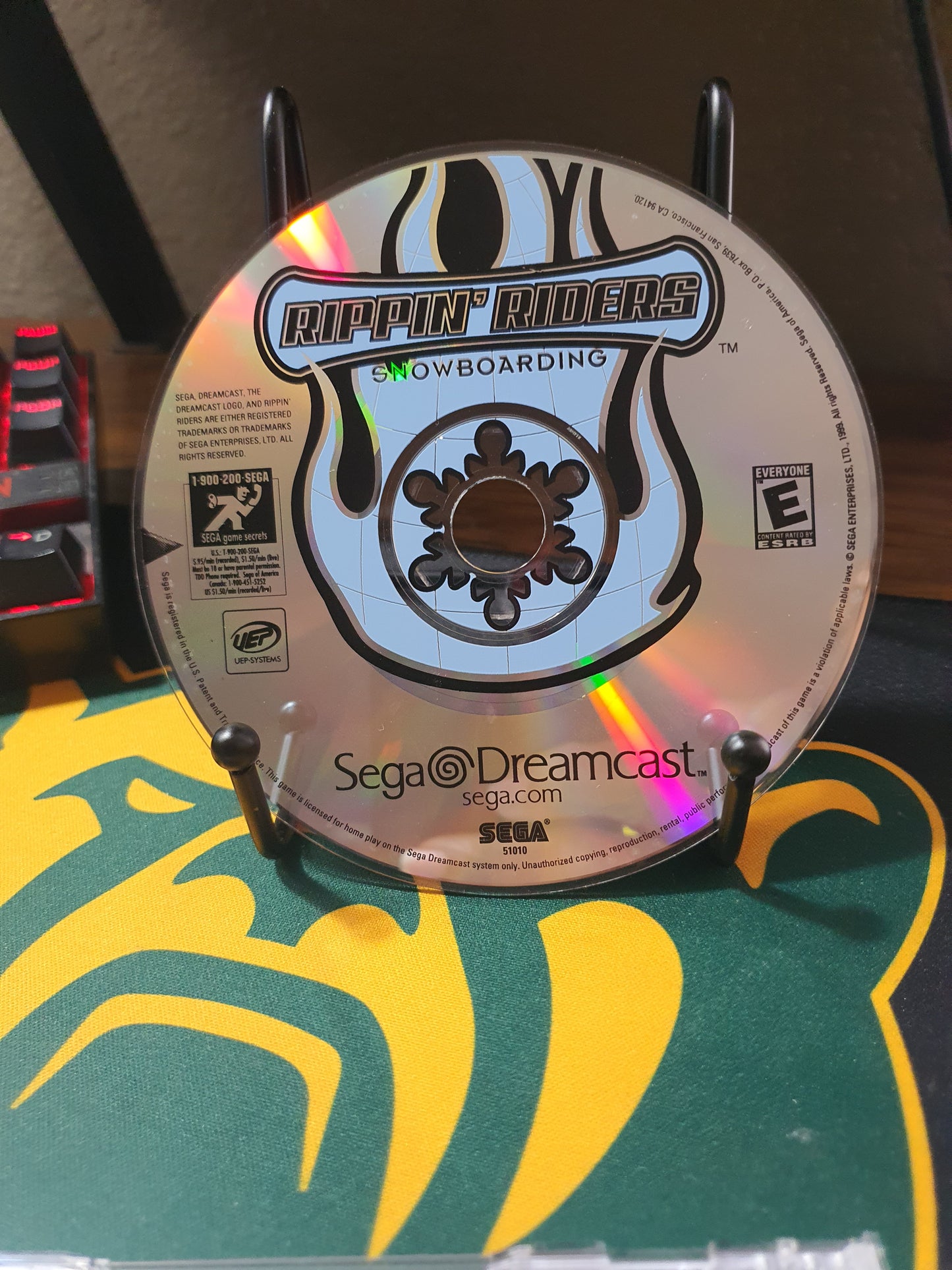 Rippin' Riders Snowboarding (Sega Dreamcast, 1999) Complete Disc Very Good
