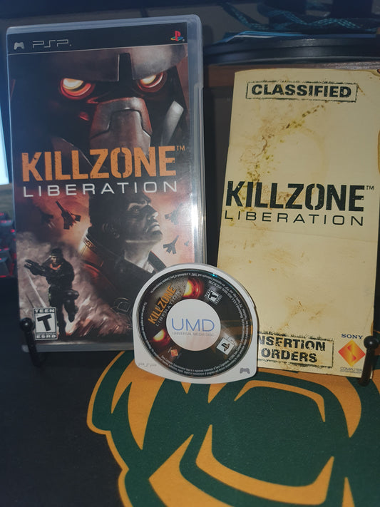 Killzone: Liberation (Sony PSP, 2006) Black Label CIB Complete Very Good Tested