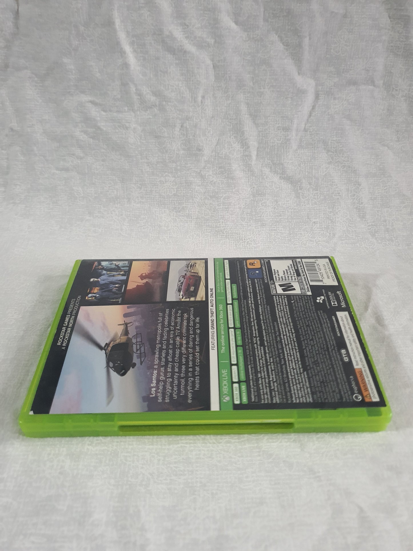 Grand Theft Auto 5 Xbox 360 NO GAME Disc Includes Case Map Manual Free Shipping Replacement Case