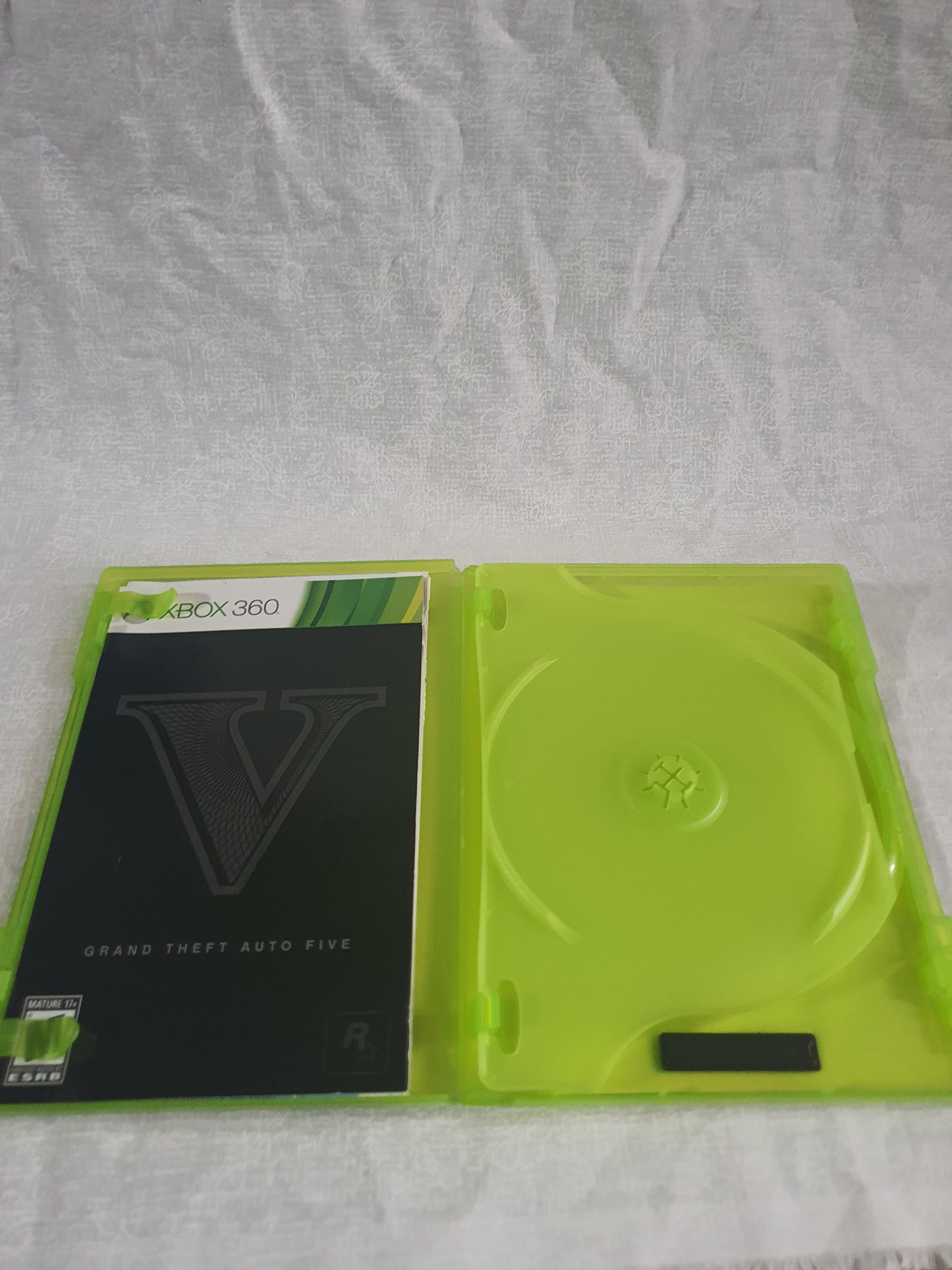 Grand Theft Auto 5 Xbox 360 NO GAME Disc Includes Case Map Manual Free Shipping Replacement Case