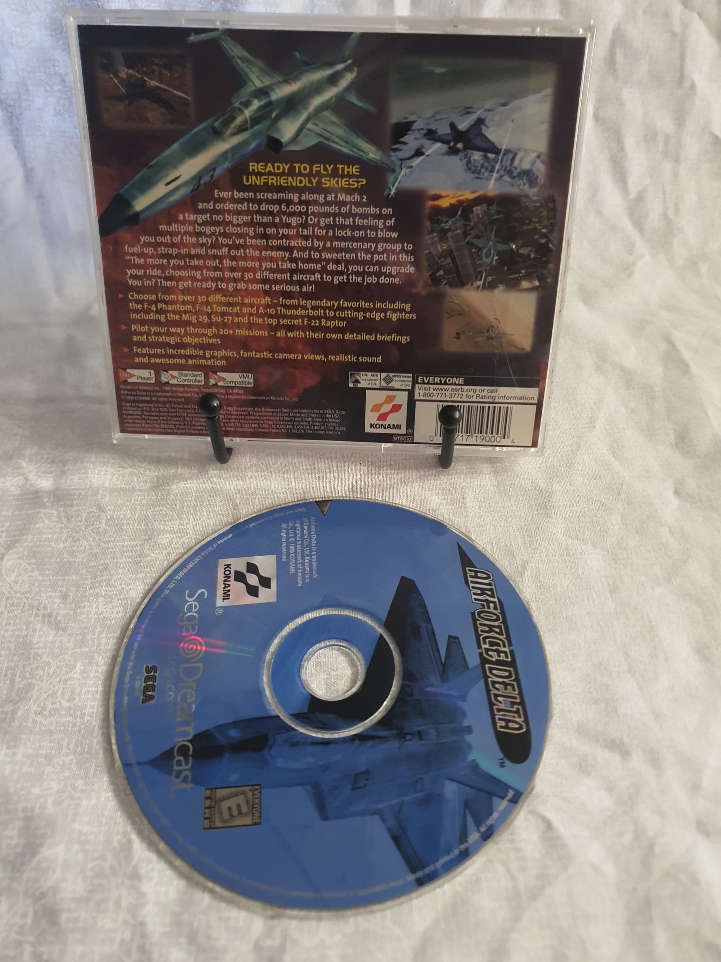 AirForce Delta (Sega Dreamcast, 1999) Disc Only Very Good T-9501N Free Shipping