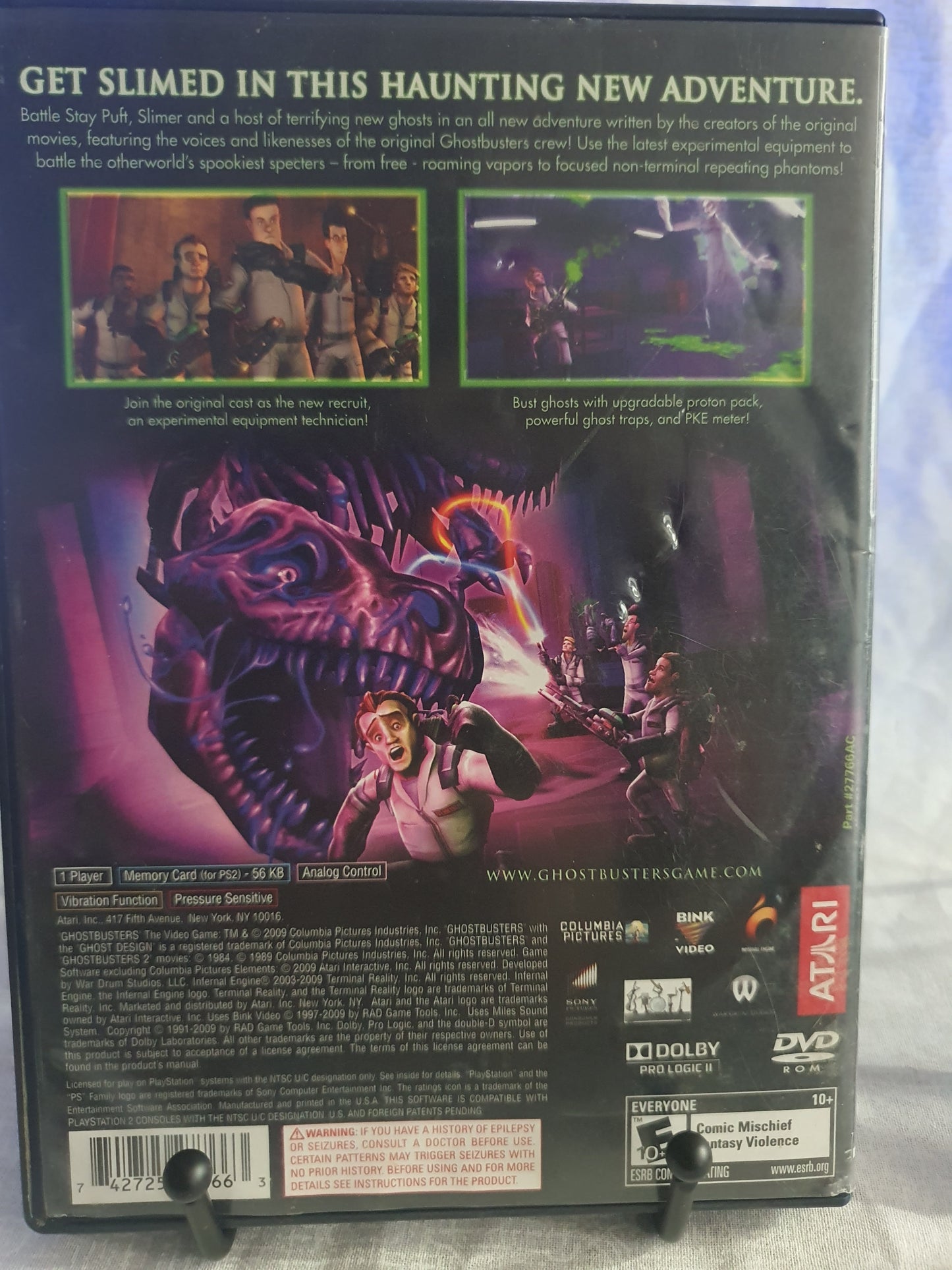 Ghostbusters The Video Game (Sony PlayStation 2, 2009) Complete Tested Free Ship