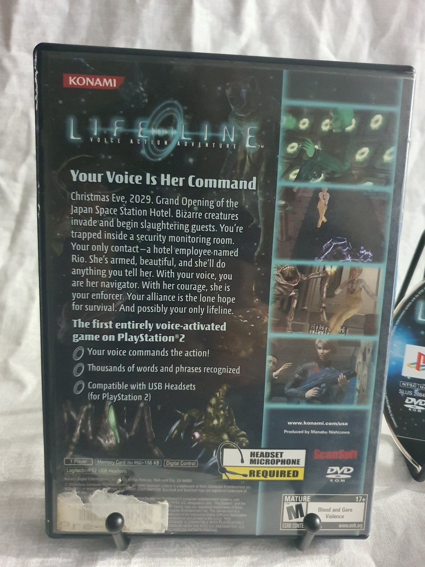 Lifeline (Sony PlayStation 2, 2004) No Mic Video Game Disc Good Free Shipping