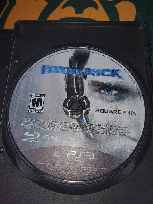 MindJack (Sony PlayStation 3, 2011) Disc Only Tested Very Good Free Shipping