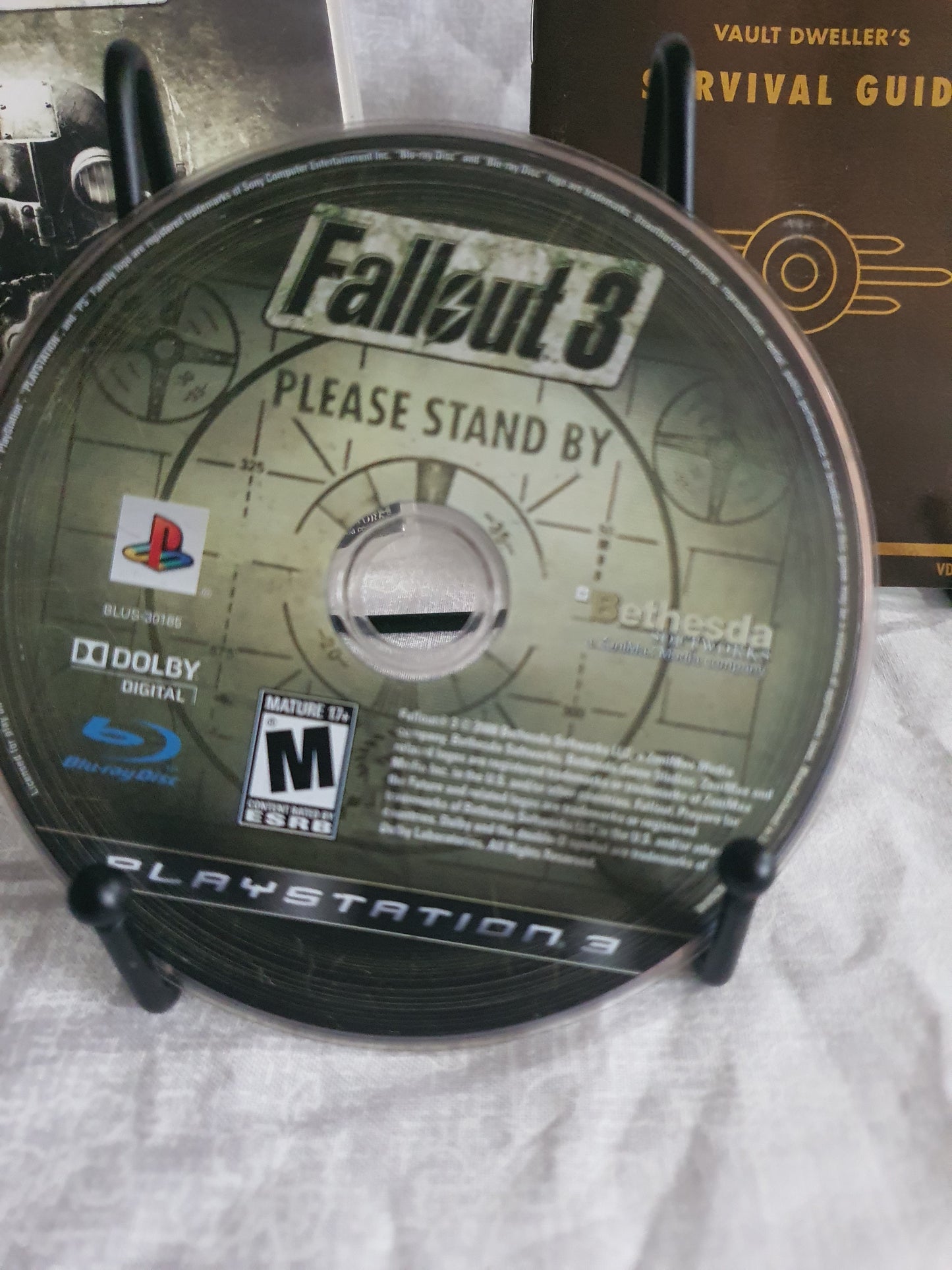 Fallout 3 (Sony PlayStation 3, 2008) Complete CIB Videogame Disc Very Good