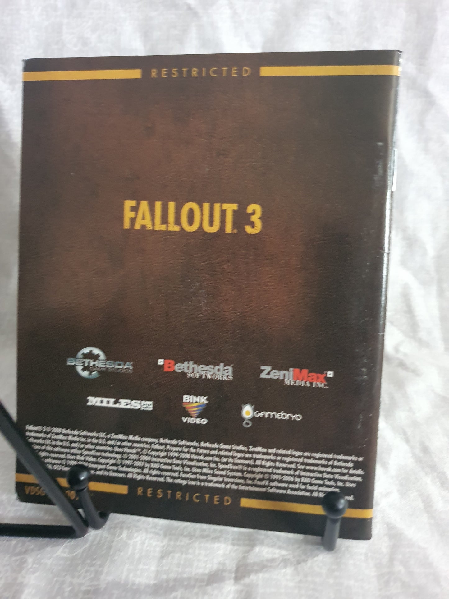 Fallout 3 (Sony PlayStation 3, 2008) Complete CIB Videogame Disc Very Good