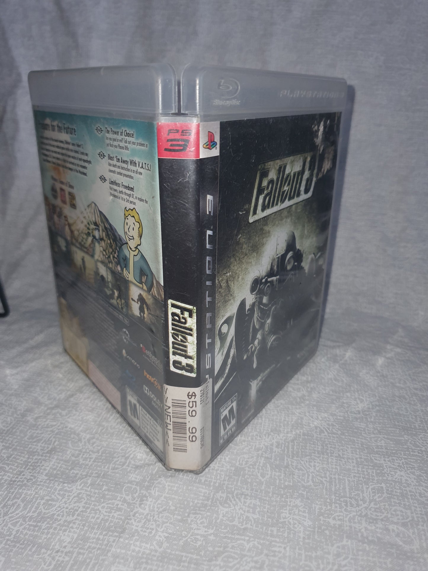 Fallout 3 (Sony PlayStation 3, 2008) Complete CIB Videogame Disc Very Good