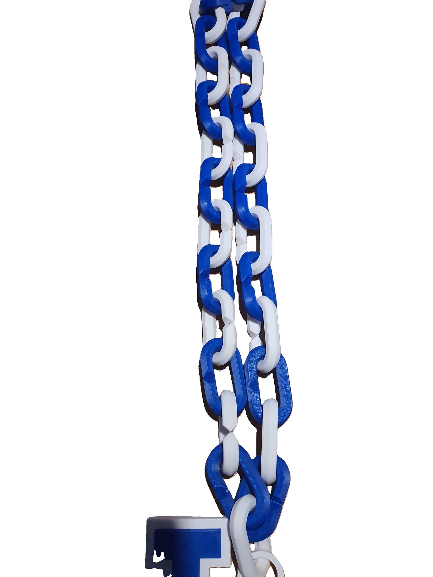 Los Angeles Dodgers Blue Jumbo Big Fan Chain Necklace Raised Letters TX USA (Chain Length 15", Charm Length 6"x9")