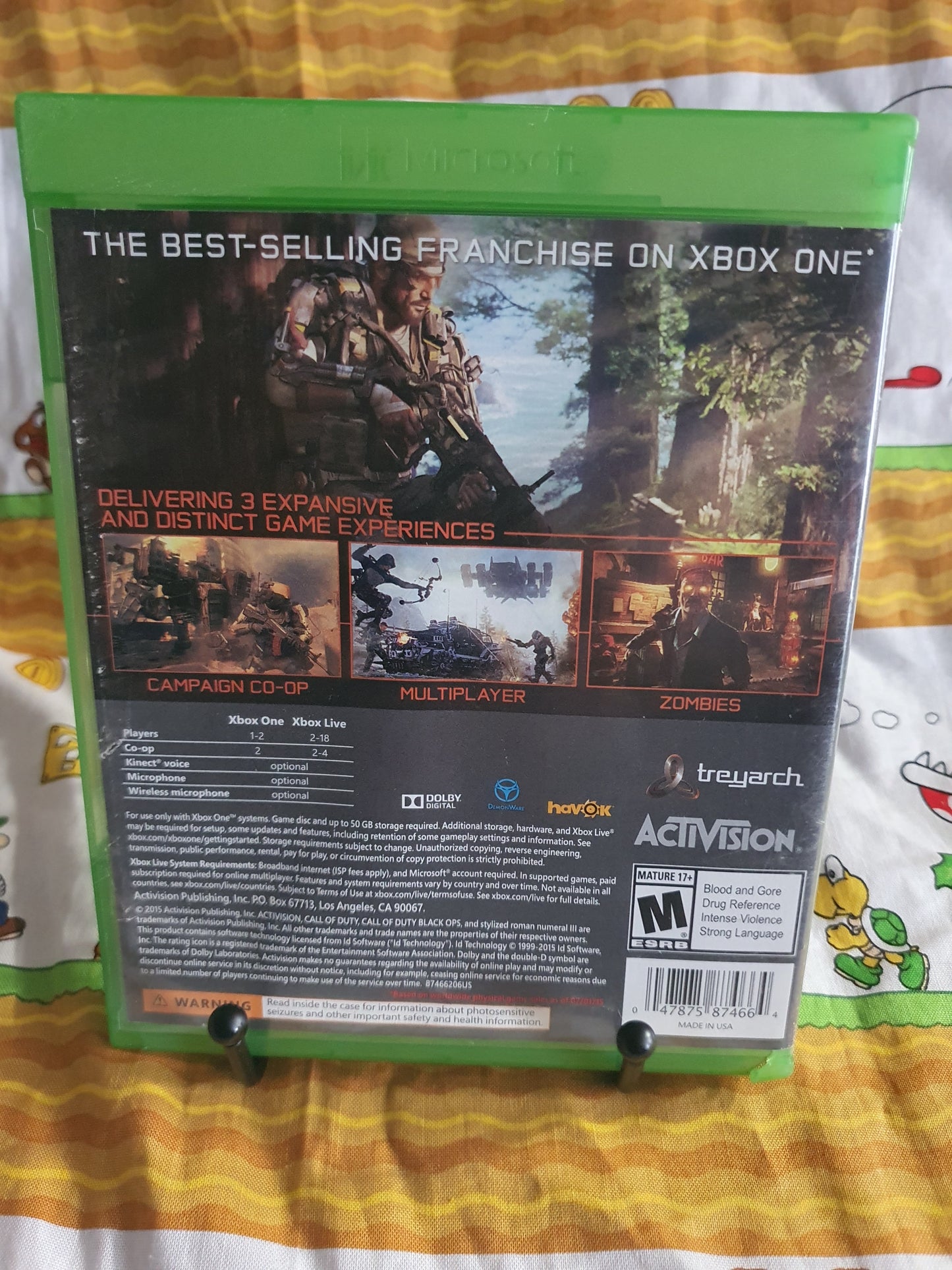 Call of Duty: Black Ops III 3 COD Microsoft Xbox One S Or Series X Video Game