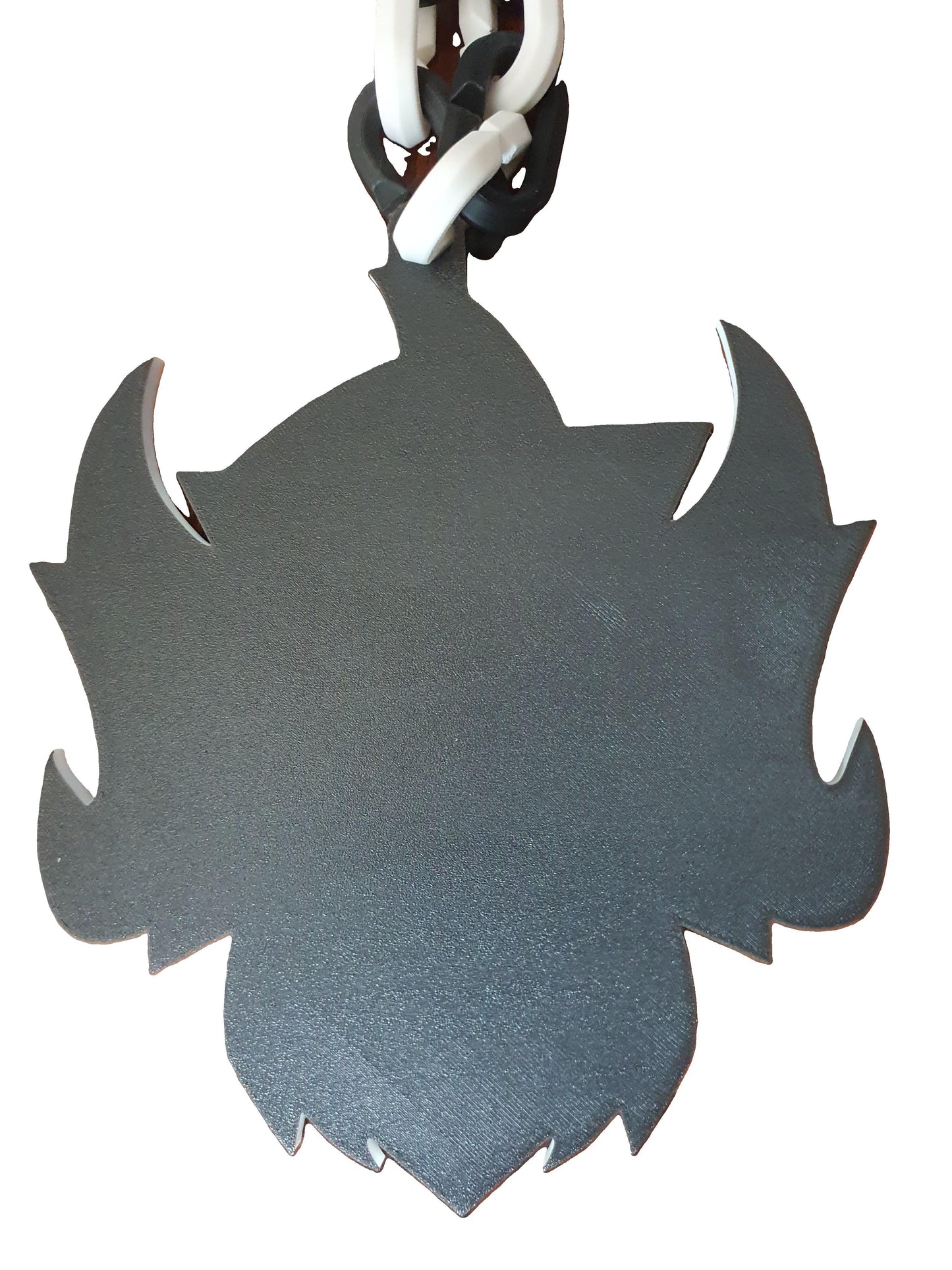 Penta Skull Bones Lucha Mask WWE Logo Necklace Chain 15" Raised Textured Pendant