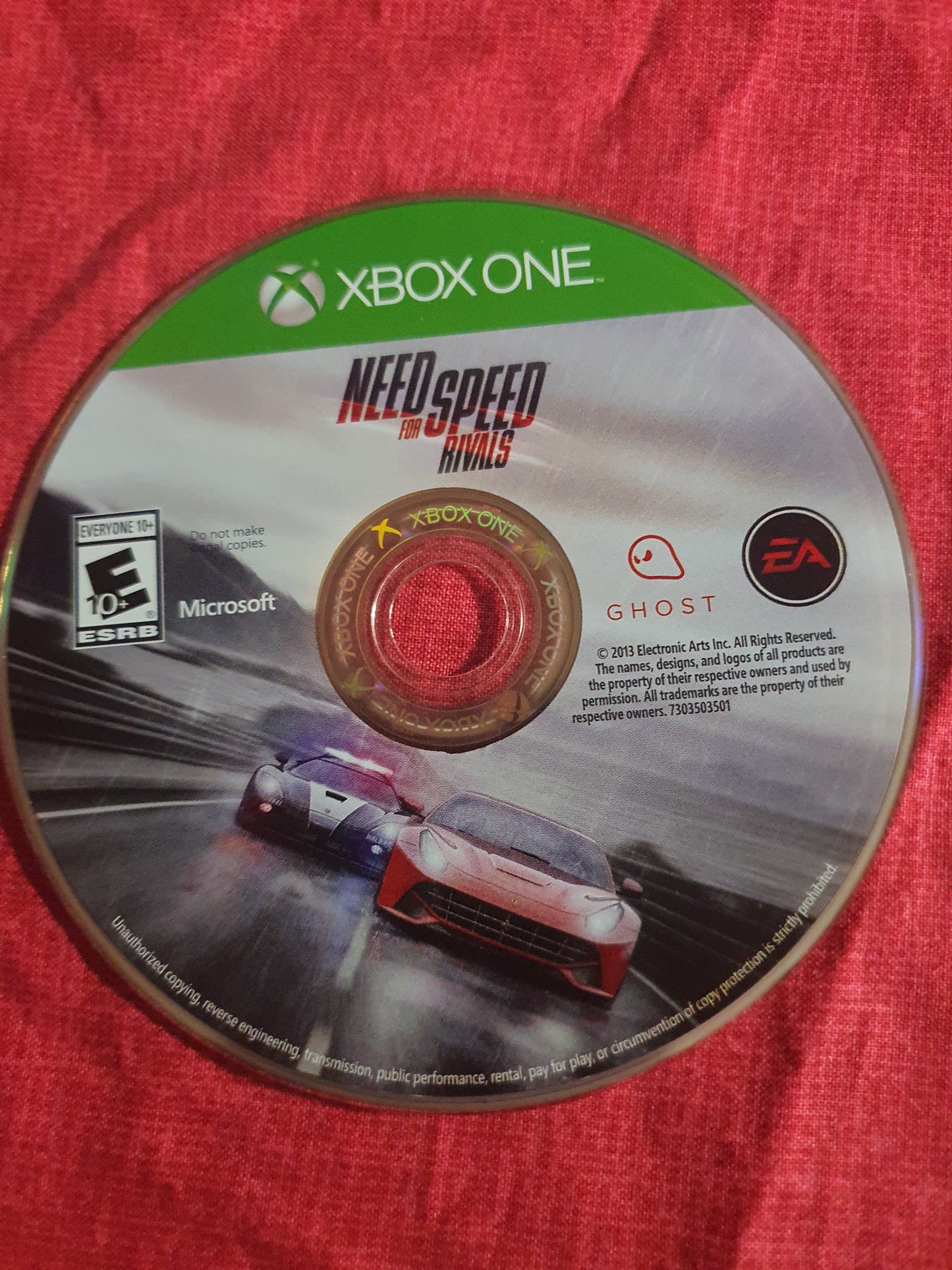 Need for Speed: Rivals (Xbox One, 2013) Disc Only Tested Good 7303503501