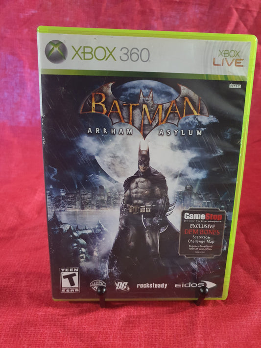 Batman Arkham Asylum - Gamestop Edition (Microsoft XBOX 360, 2009) Complete CIB