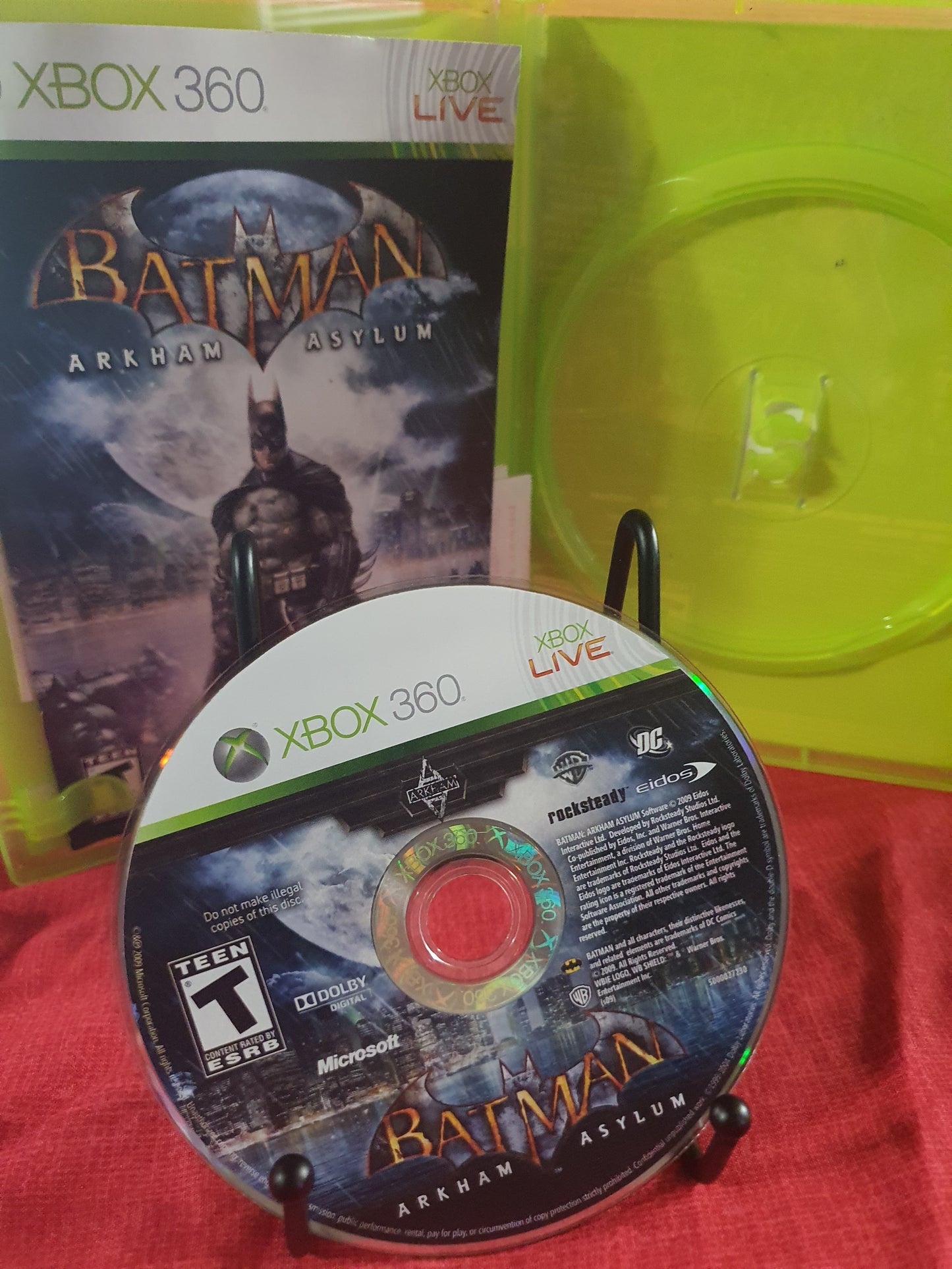Batman Arkham Asylum - Gamestop Edition (Microsoft XBOX 360, 2009) Complete CIB