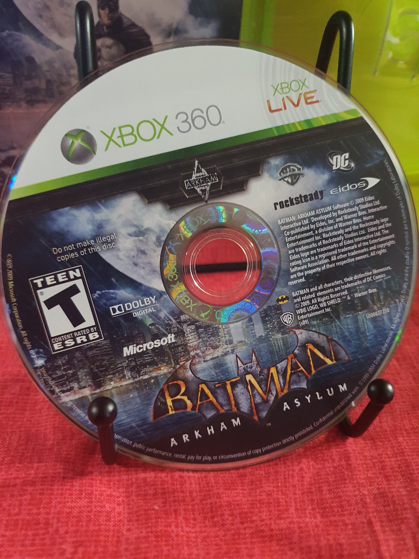 Batman Arkham Asylum - Gamestop Edition (Microsoft XBOX 360, 2009) Complete CIB
