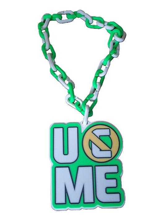 John Cena You Can't See Me Oversized Pendant Chain Necklace 15" WWE Customizable