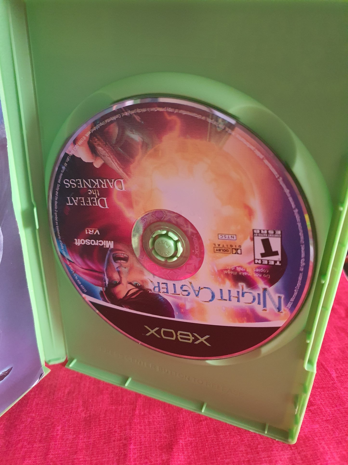 Night Caster Defeat the Darkness (Microsoft Xbox, 2002) Complete Catalog Booklet