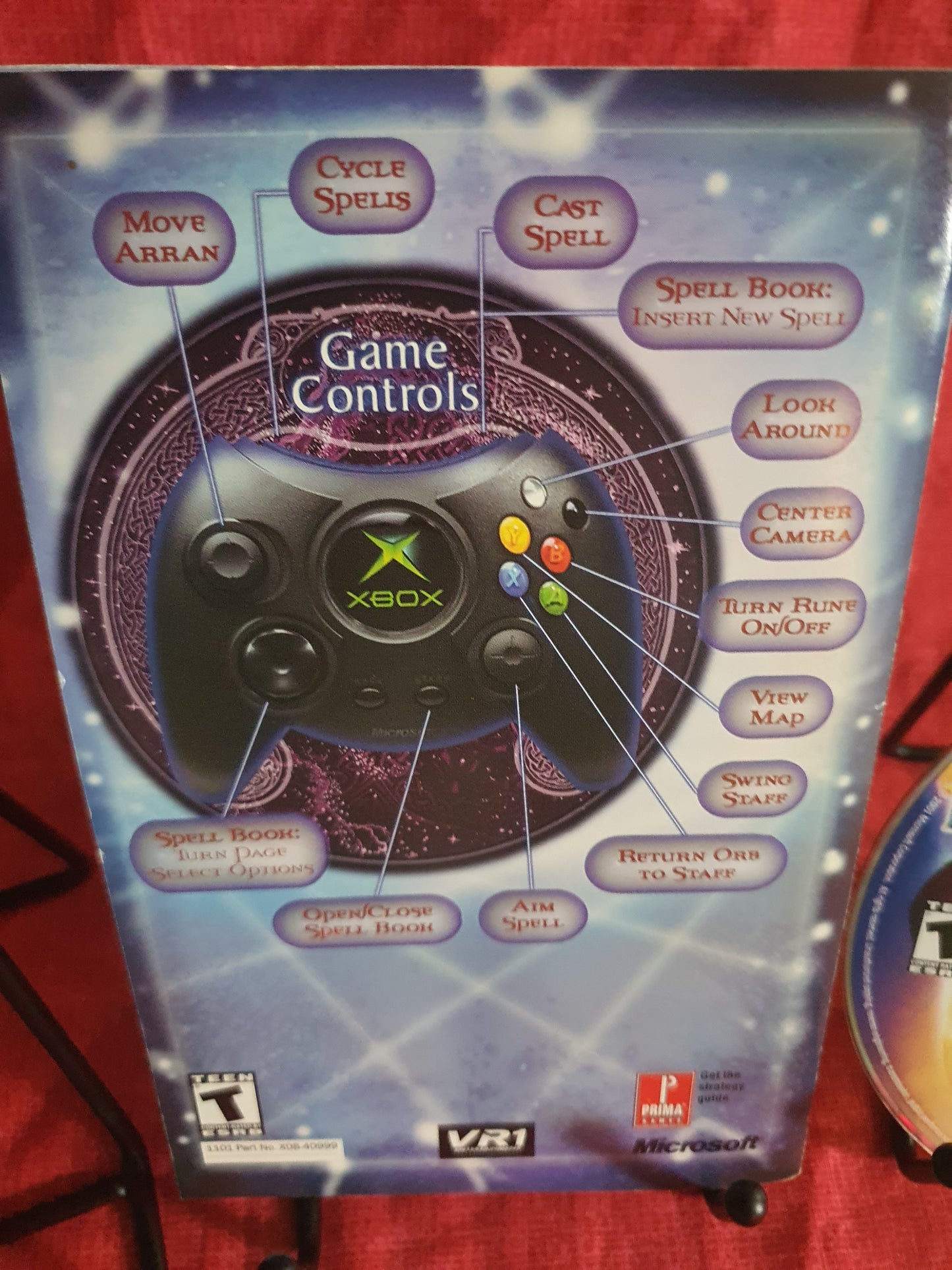 Night Caster Defeat the Darkness (Microsoft Xbox, 2002) Complete Catalog Booklet