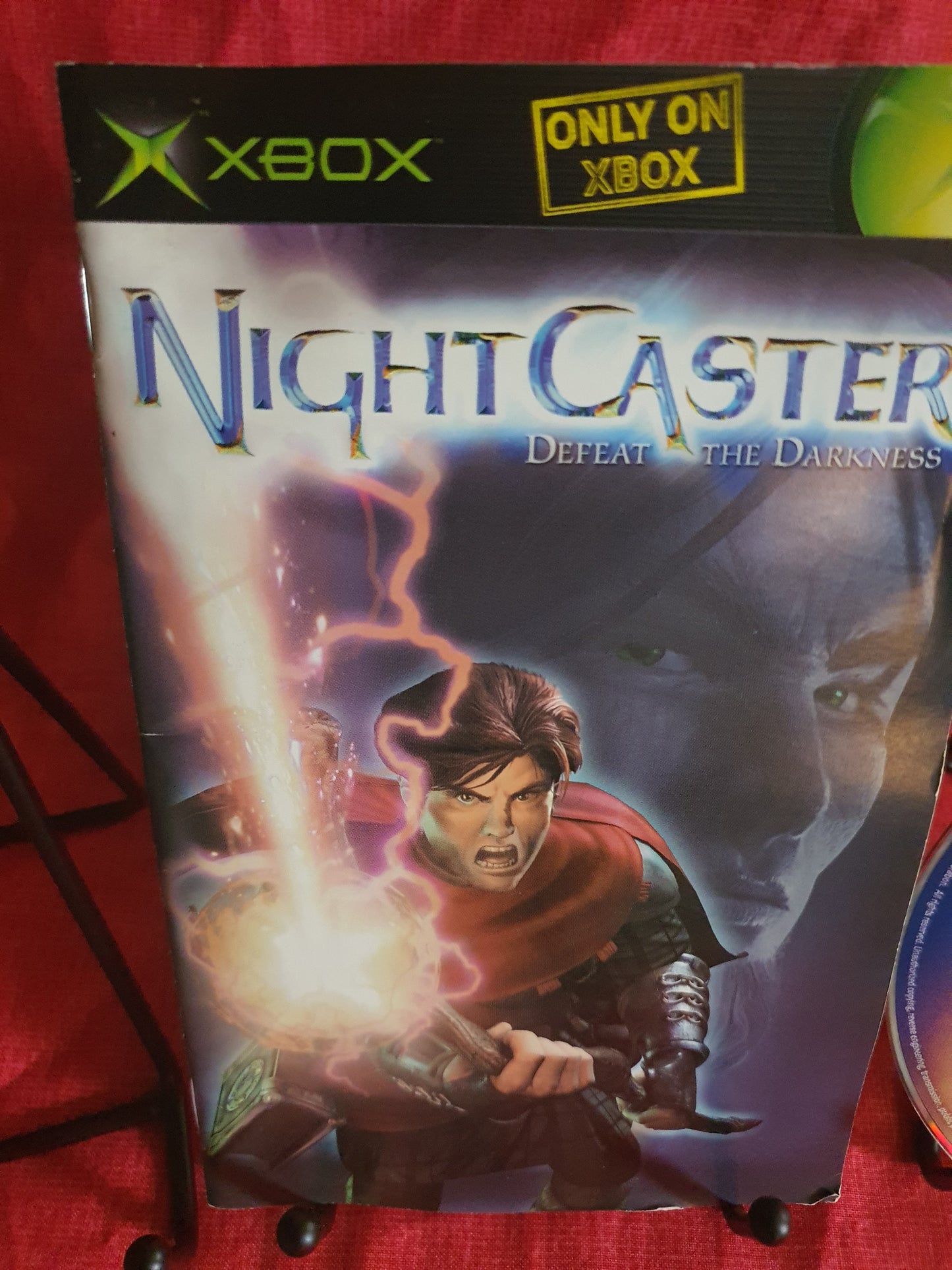 Night Caster Defeat the Darkness (Microsoft Xbox, 2002) Complete Catalog Booklet