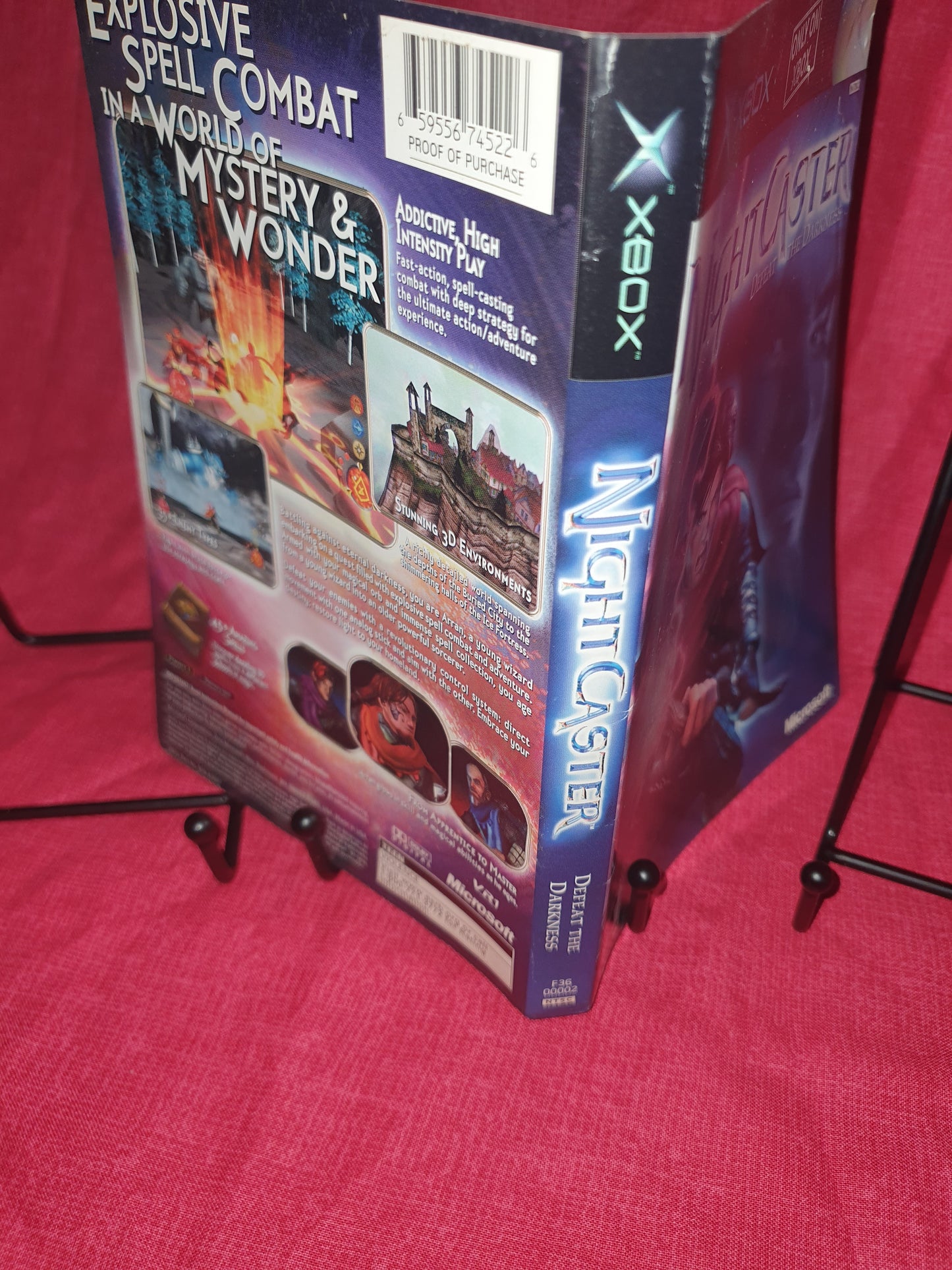 Night Caster Defeat the Darkness (Microsoft Xbox, 2002) Complete Catalog Booklet
