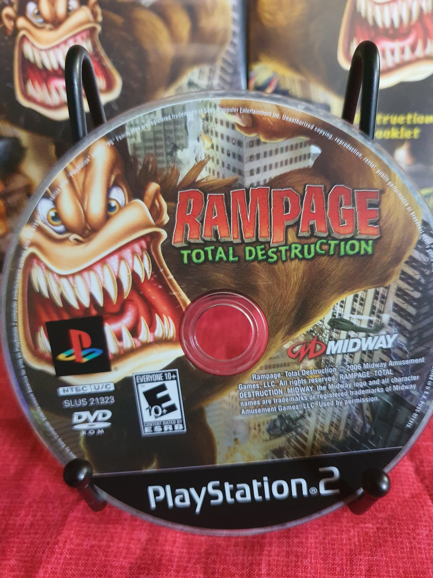Rampage: Total Destruction (Sony PlayStation 2, 2006) Registration Card Very Good Complete CIB