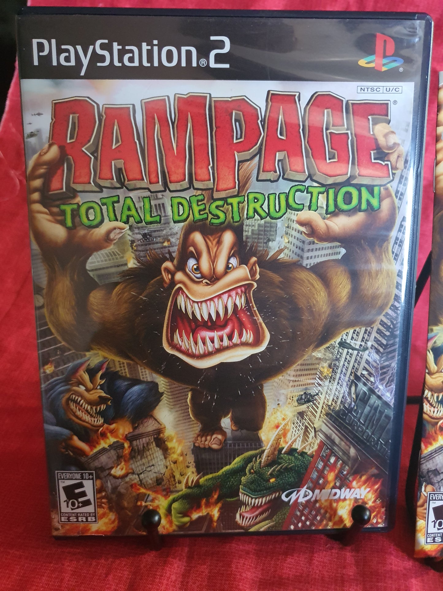 Rampage: Total Destruction (Sony PlayStation 2, 2006) Registration Card Very Good Complete CIB