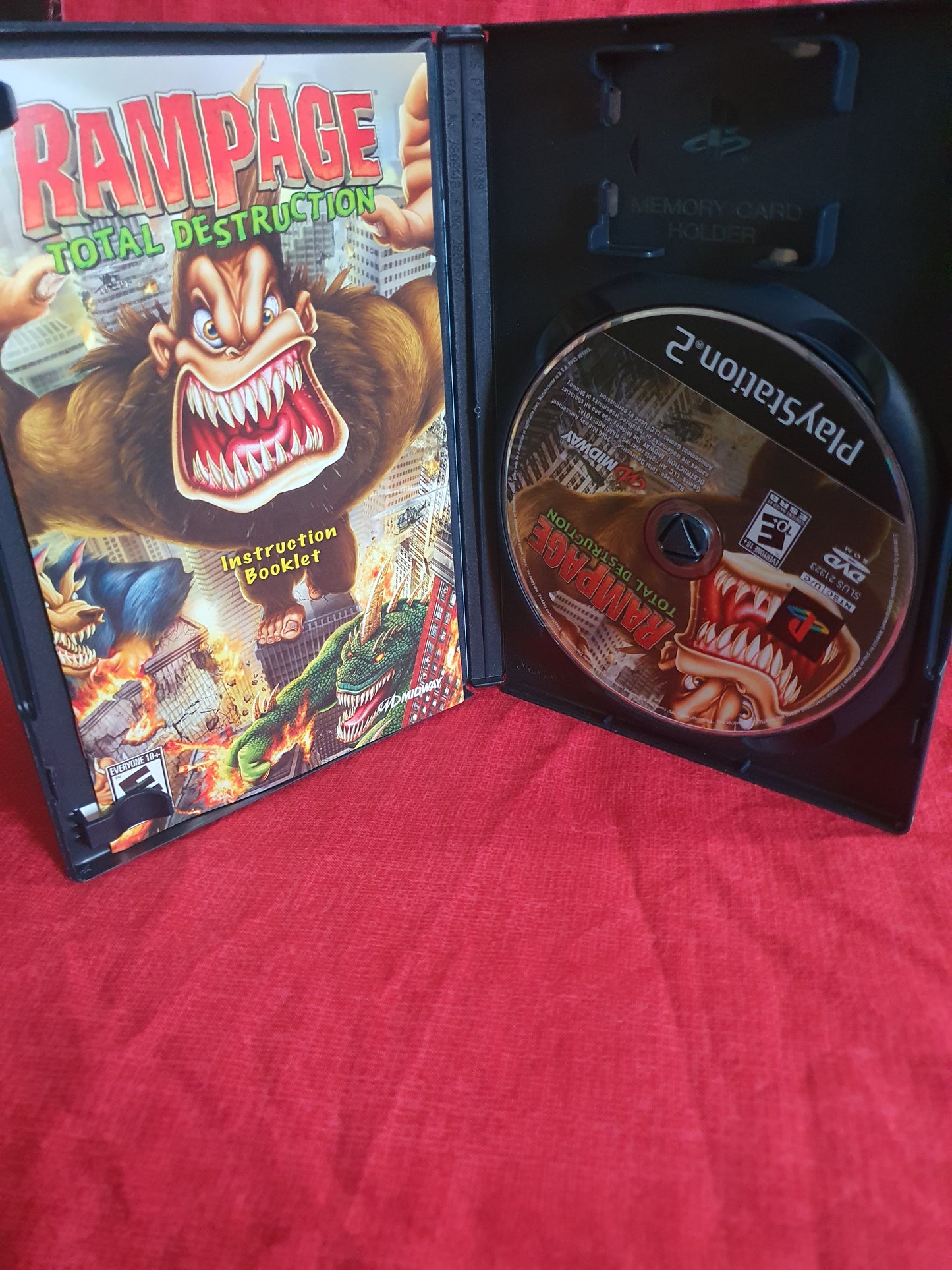 Rampage: Total Destruction (Sony PlayStation 2, 2006) Registration Card Very Good Complete CIB