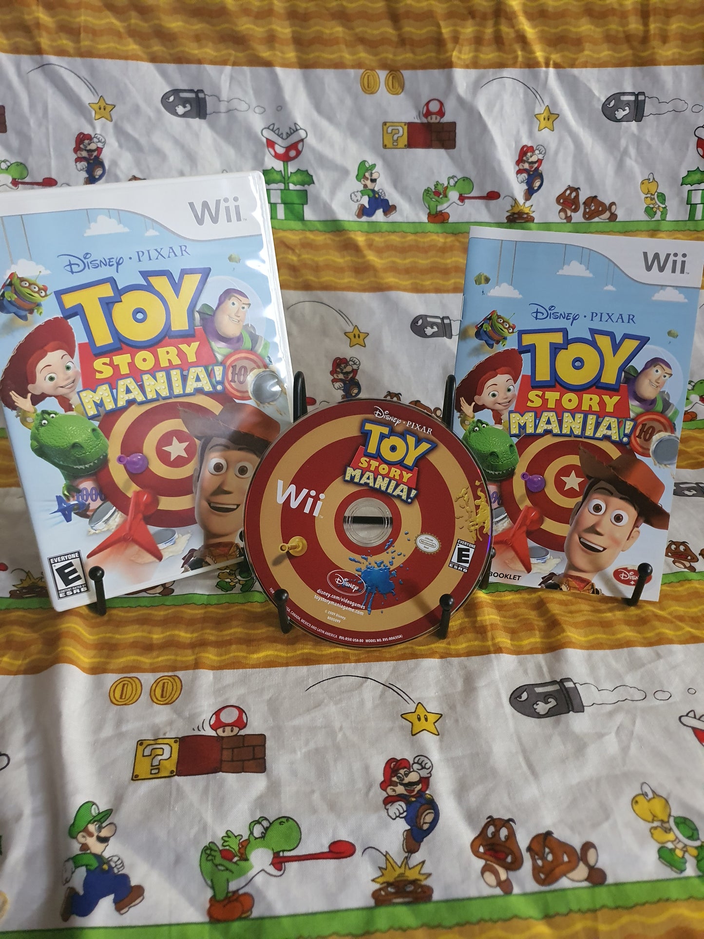 Toy Story Mania! (Nintendo Wii, 2009) Disney Video Game Disc Very Good Free Ship