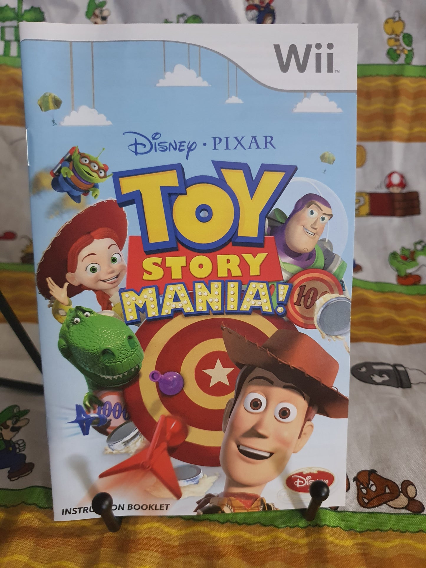 Toy Story Mania! (Nintendo Wii, 2009) Disney Video Game Disc Very Good Free Ship