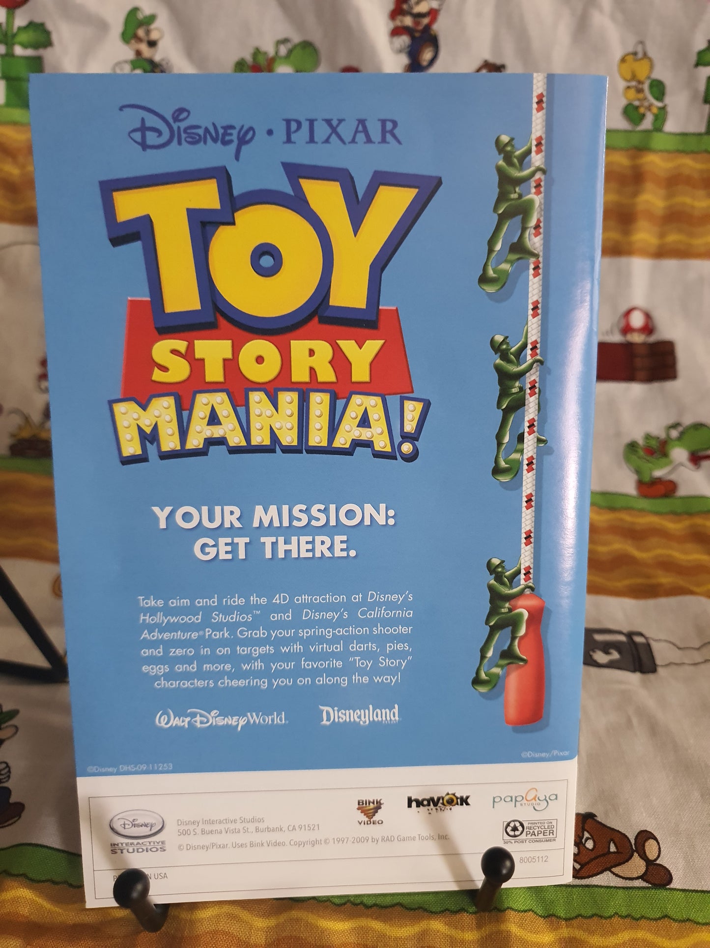 Toy Story Mania! (Nintendo Wii, 2009) Disney Video Game Disc Very Good Free Ship