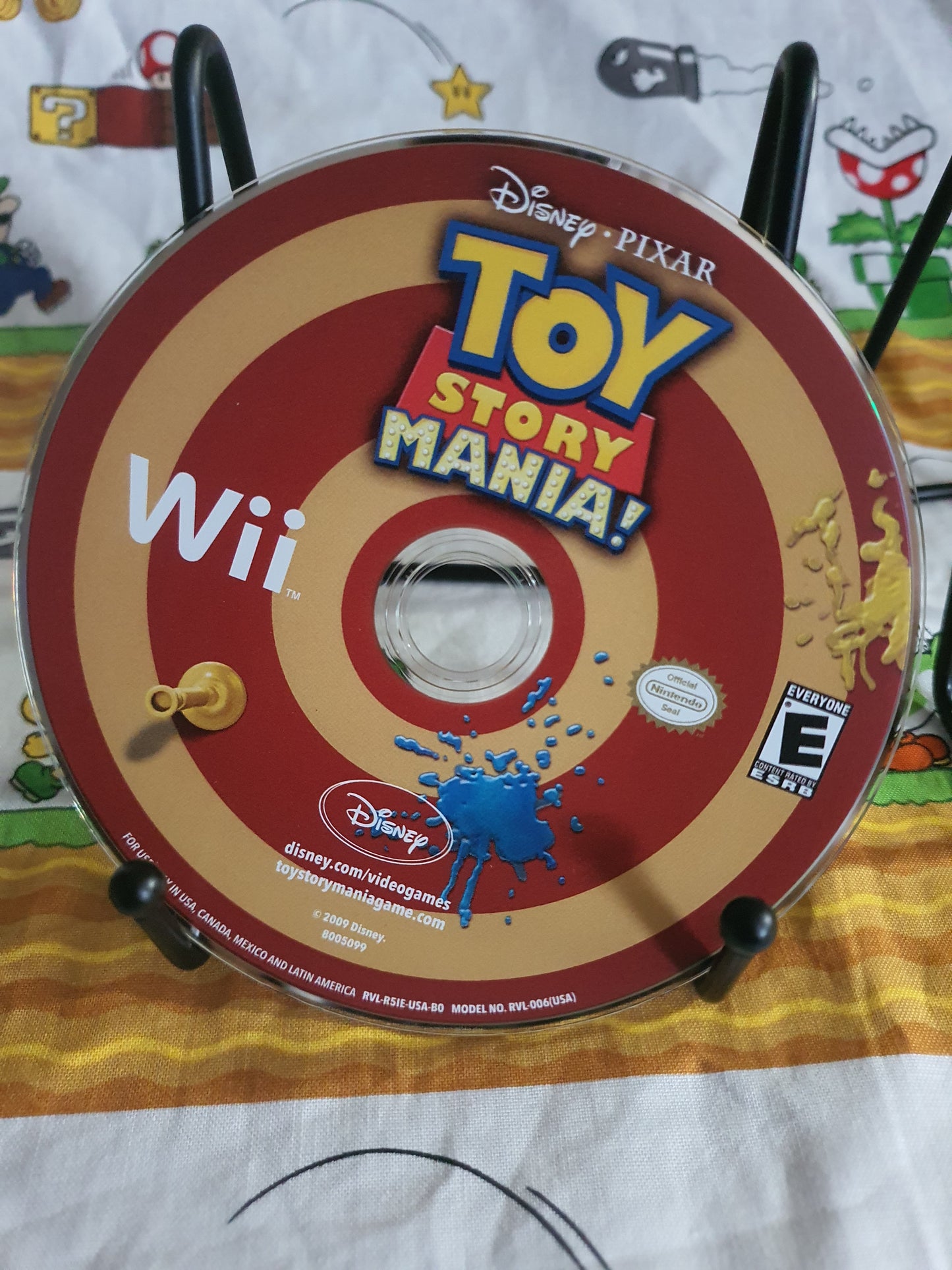 Toy Story Mania! (Nintendo Wii, 2009) Disney Video Game Disc Very Good Free Ship