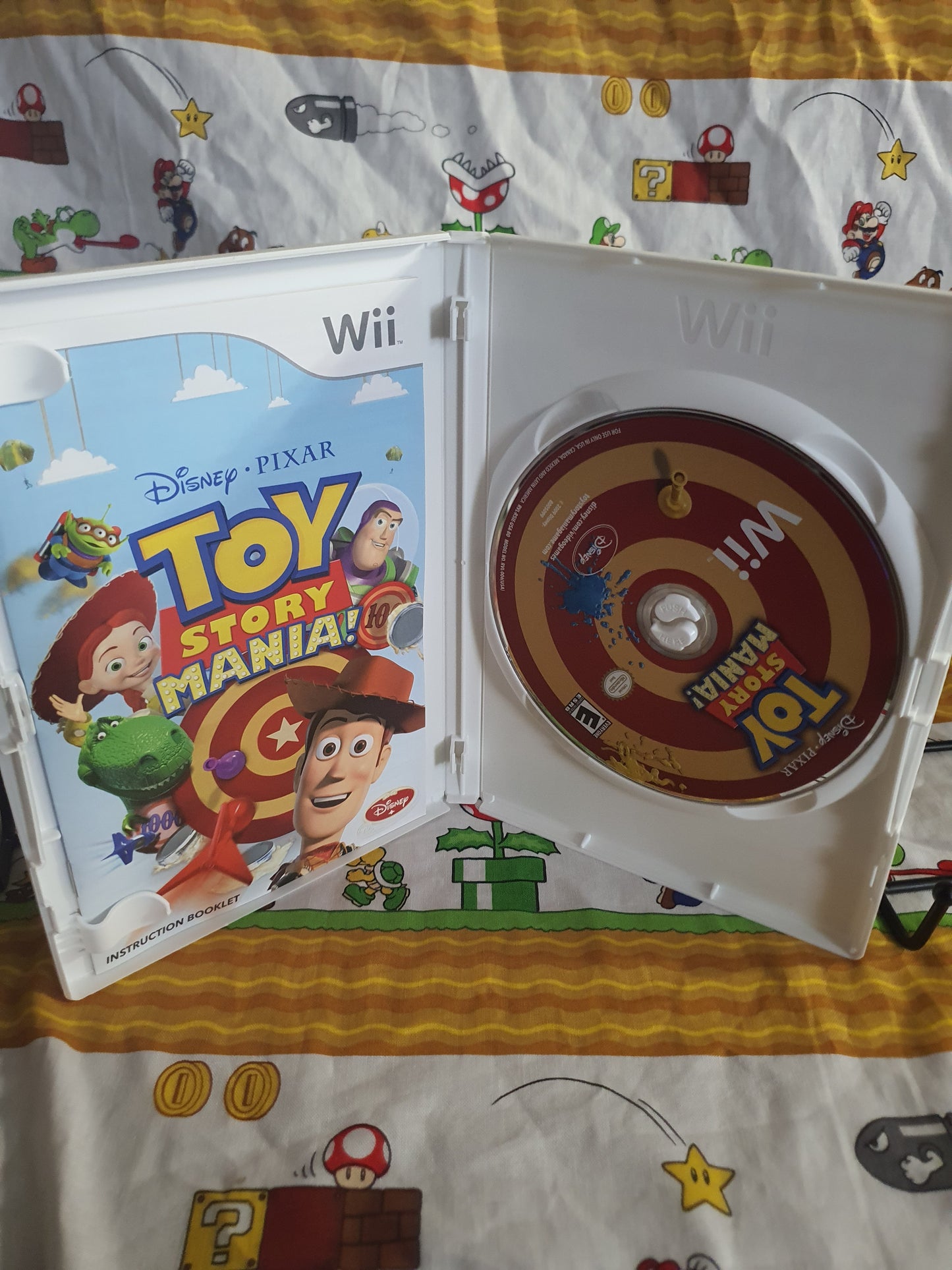Toy Story Mania! (Nintendo Wii, 2009) Disney Video Game Disc Very Good Free Ship
