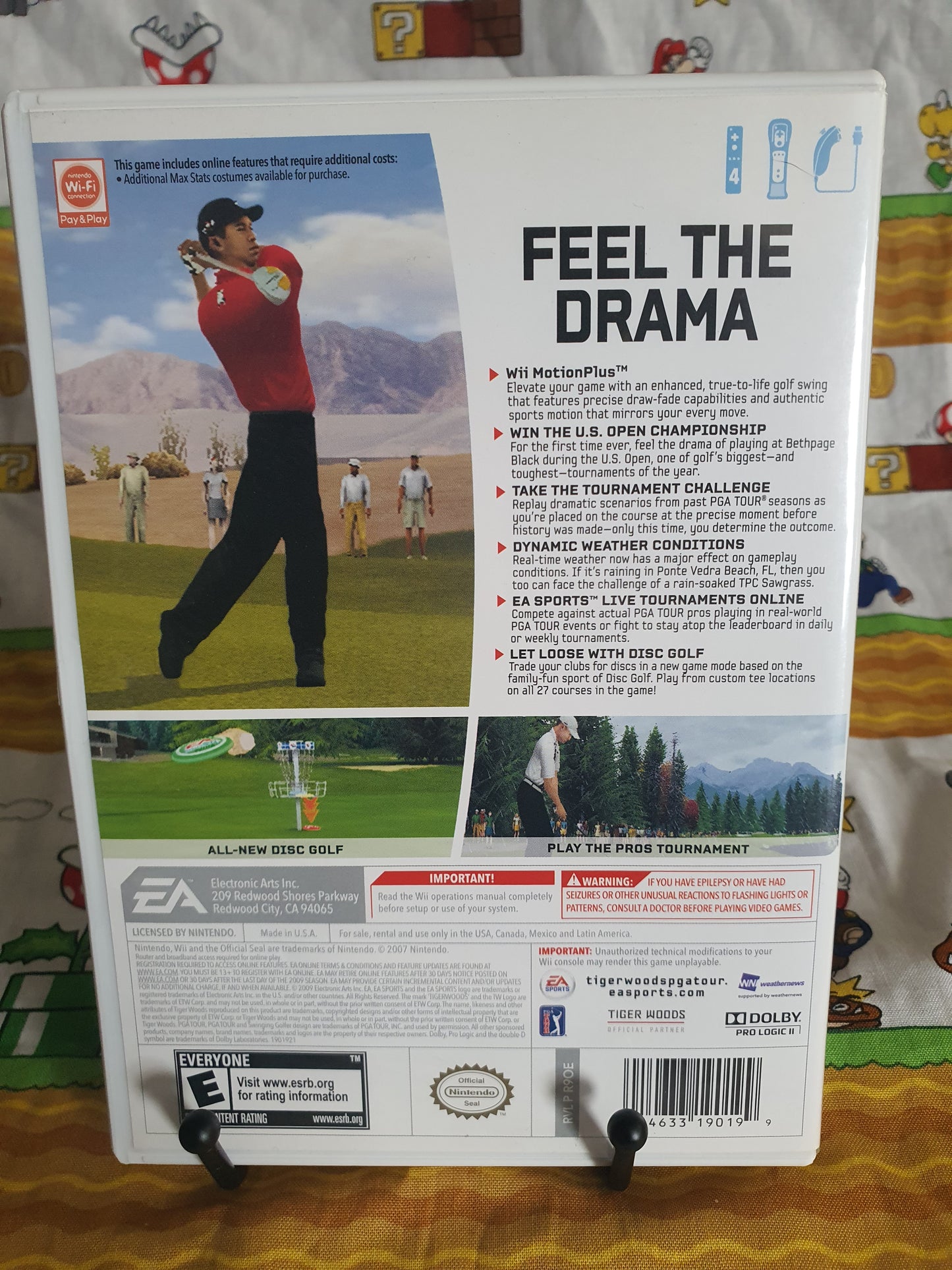 Tiger Woods PGA Tour 10 Bundle - Nintendo Wii - Motion Plus adapter - Near Mint