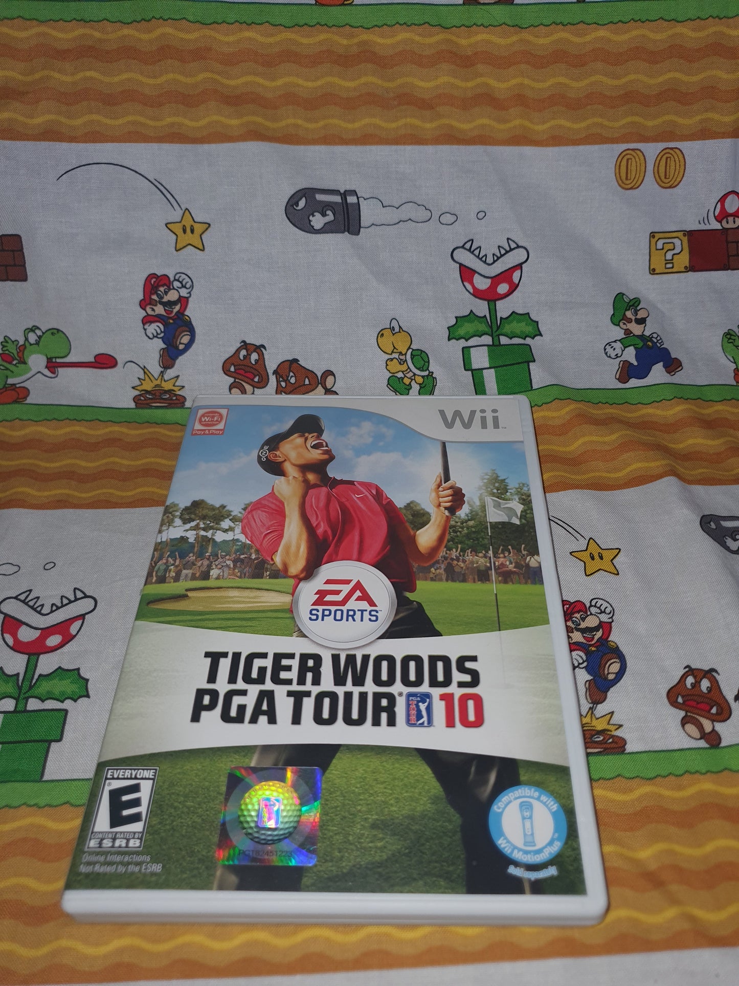Tiger Woods PGA Tour 10 Bundle - Nintendo Wii - Motion Plus adapter - Near Mint